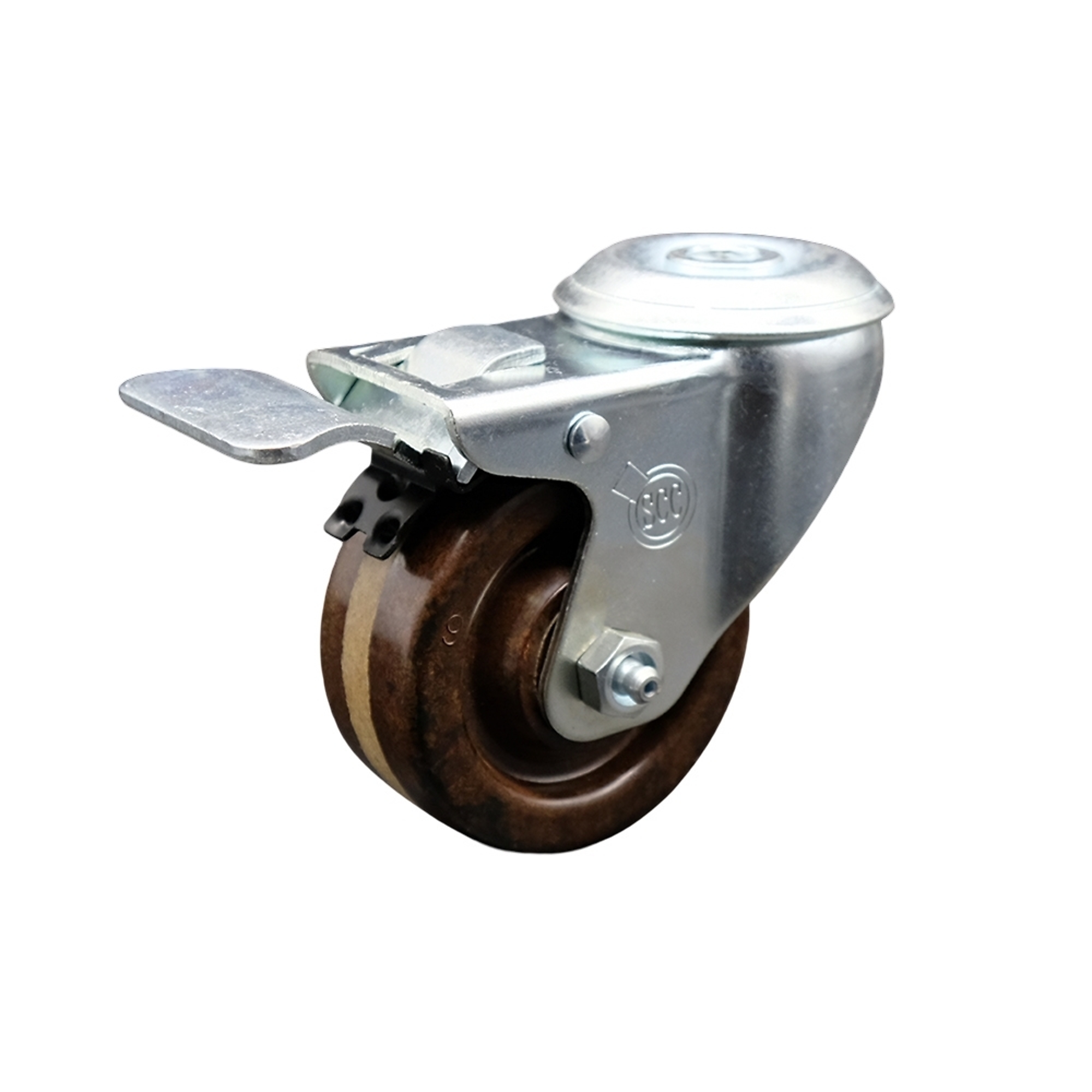 Service Caster, 3Inch x 1 1/4Inch Stem Caster, Wheel Diameter 3 in, Caster Type Swivel, Package (qty.) 1, Model SCC-BHTTL20S314-PHRHT