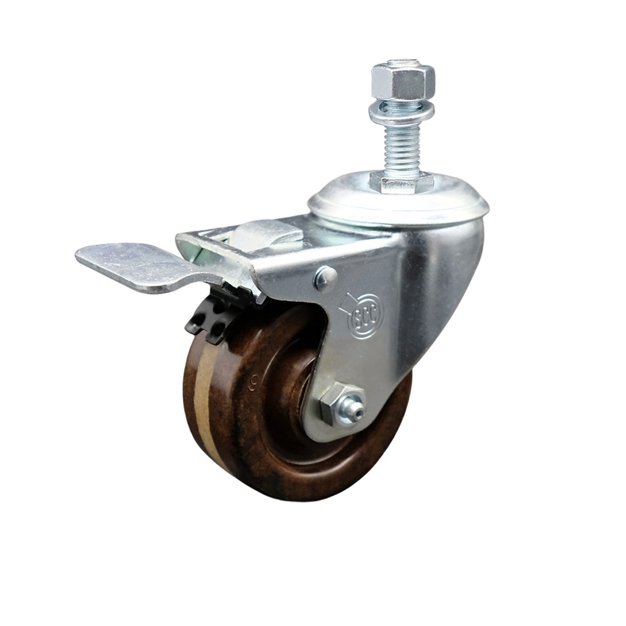 Service Caster, 3Inch x 1 1/4Inch Stem Caster, Wheel Diameter 3 in, Caster Type Swivel, Package (qty.) 1, Model SCC-TSTTL20S314-PHRHT-121315