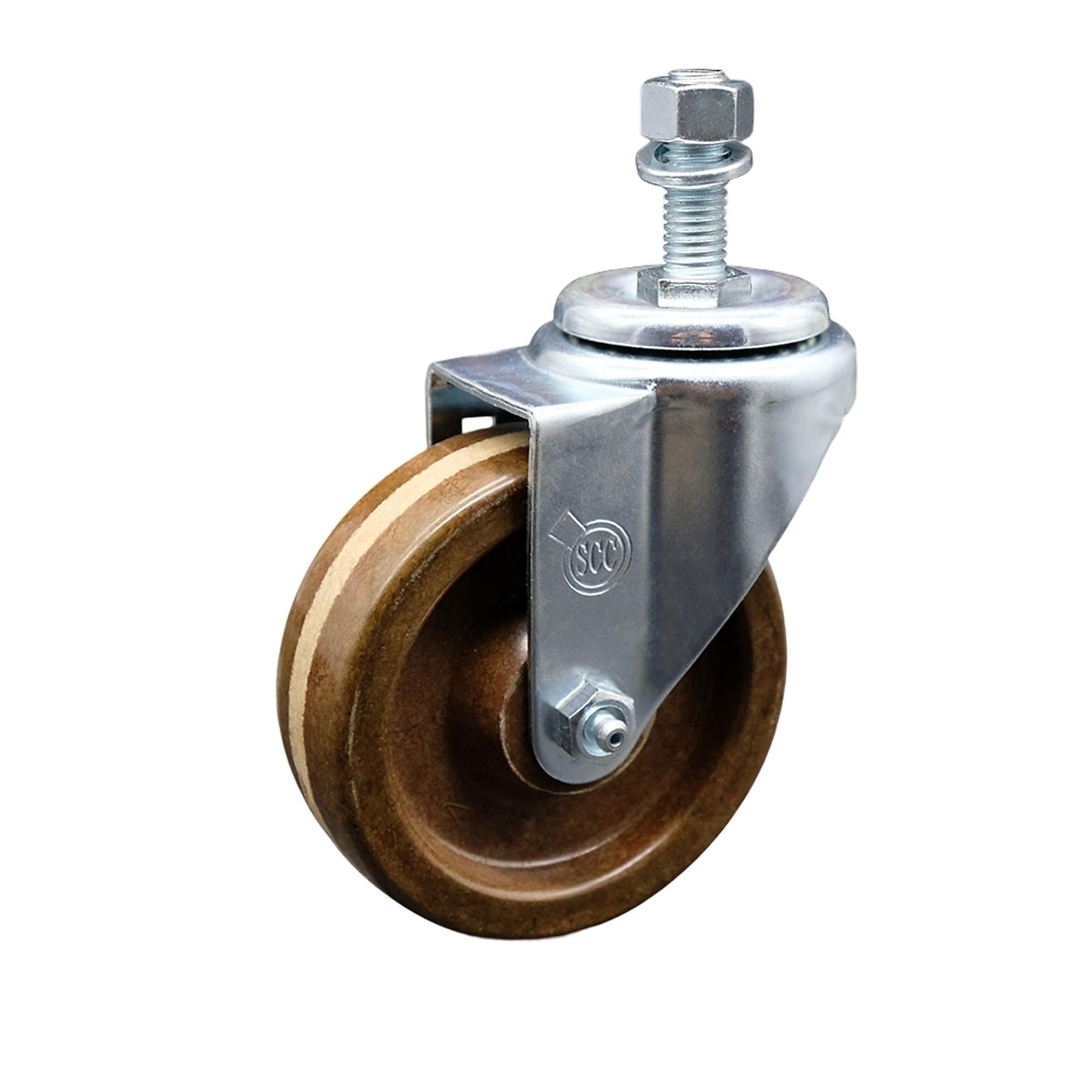 Service Caster, 4Inch x 1 1/4Inch Stem Caster, Wheel Diameter 4 in, Caster Type Swivel, Package (qty.) 1, Model SCC-TS20S414-PHRHT-121315