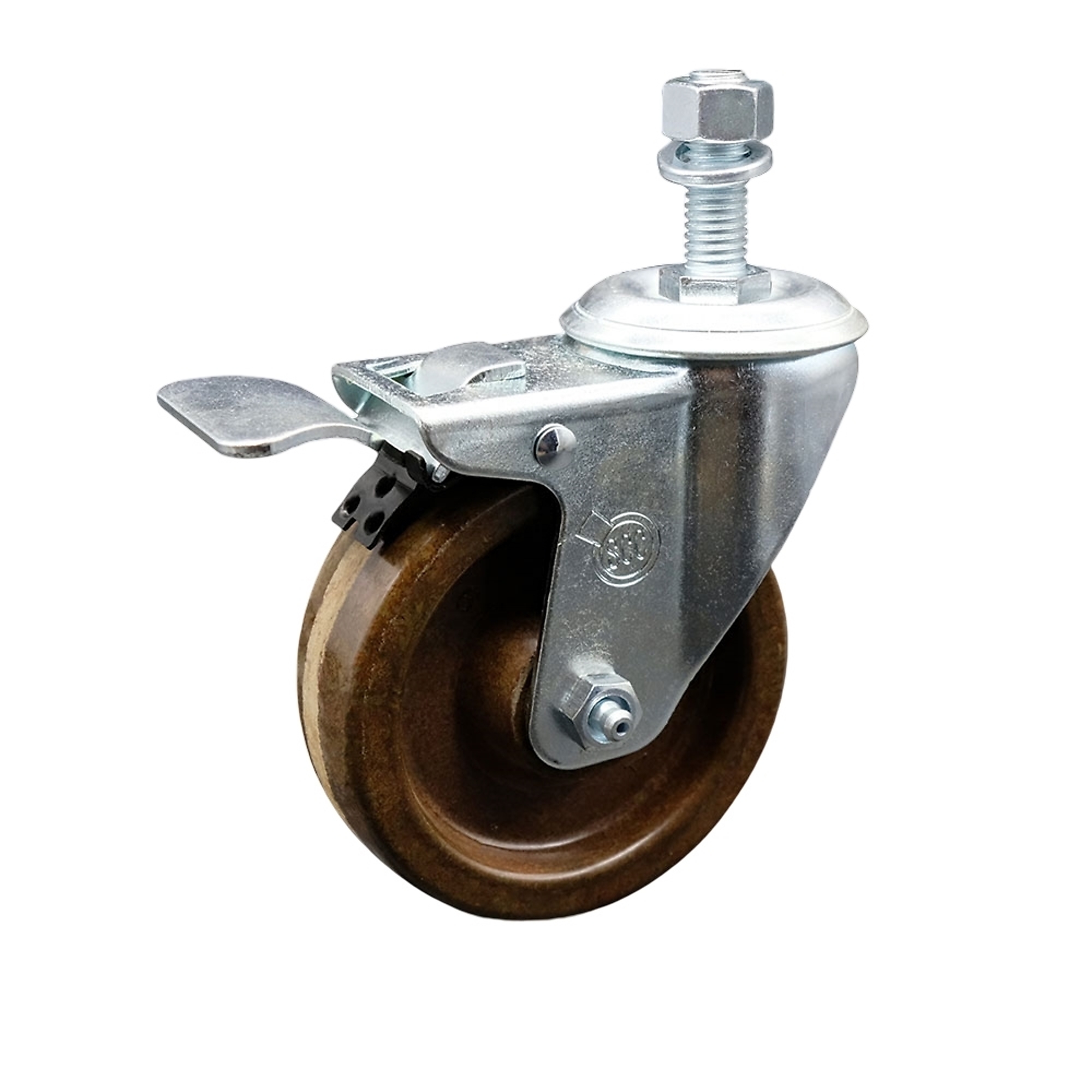 Service Caster, 4Inch x 1 1/4Inch Stem Caster, Wheel Diameter 4 in, Caster Type Swivel, Package (qty.) 1, Model SCC-TSTTL20S414-PHRHT-121315