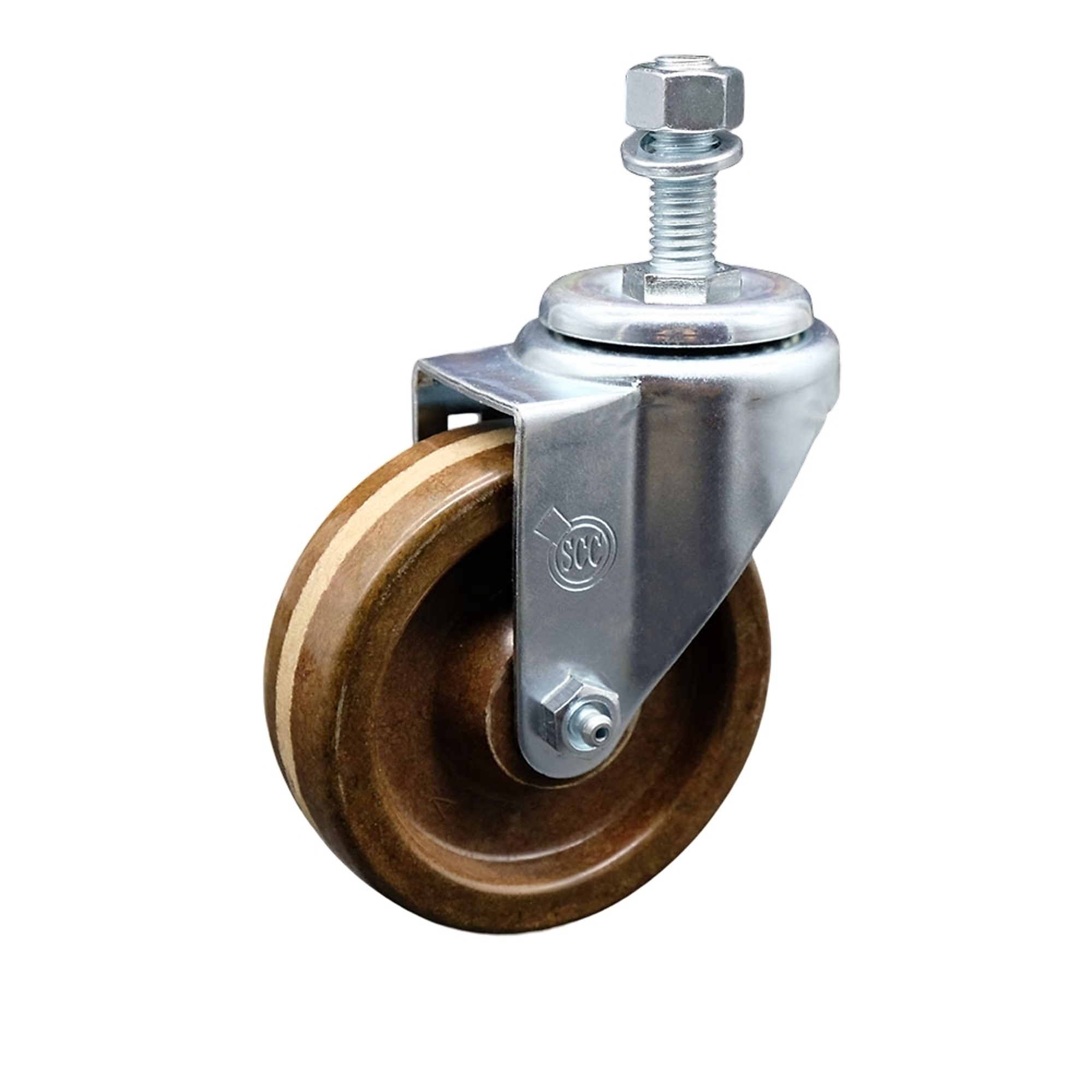 Service Caster, 4Inch x 1 1/4Inch Stem Caster, Wheel Diameter 4 in, Caster Type Swivel, Package (qty.) 1, Model SCC-TS20S414-PHRHT-M1215