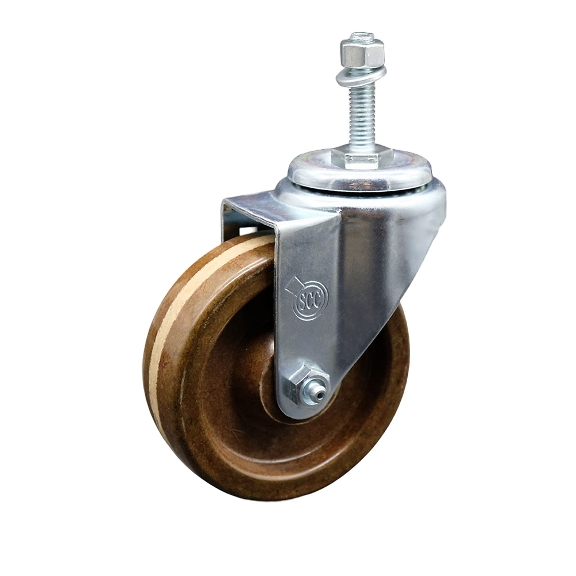 Service Caster, 4Inch x 1 1/4Inch Stem Caster, Wheel Diameter 4 in, Caster Type Swivel, Package (qty.) 1, Model SCC-TS20S414-PHRHT-M1015