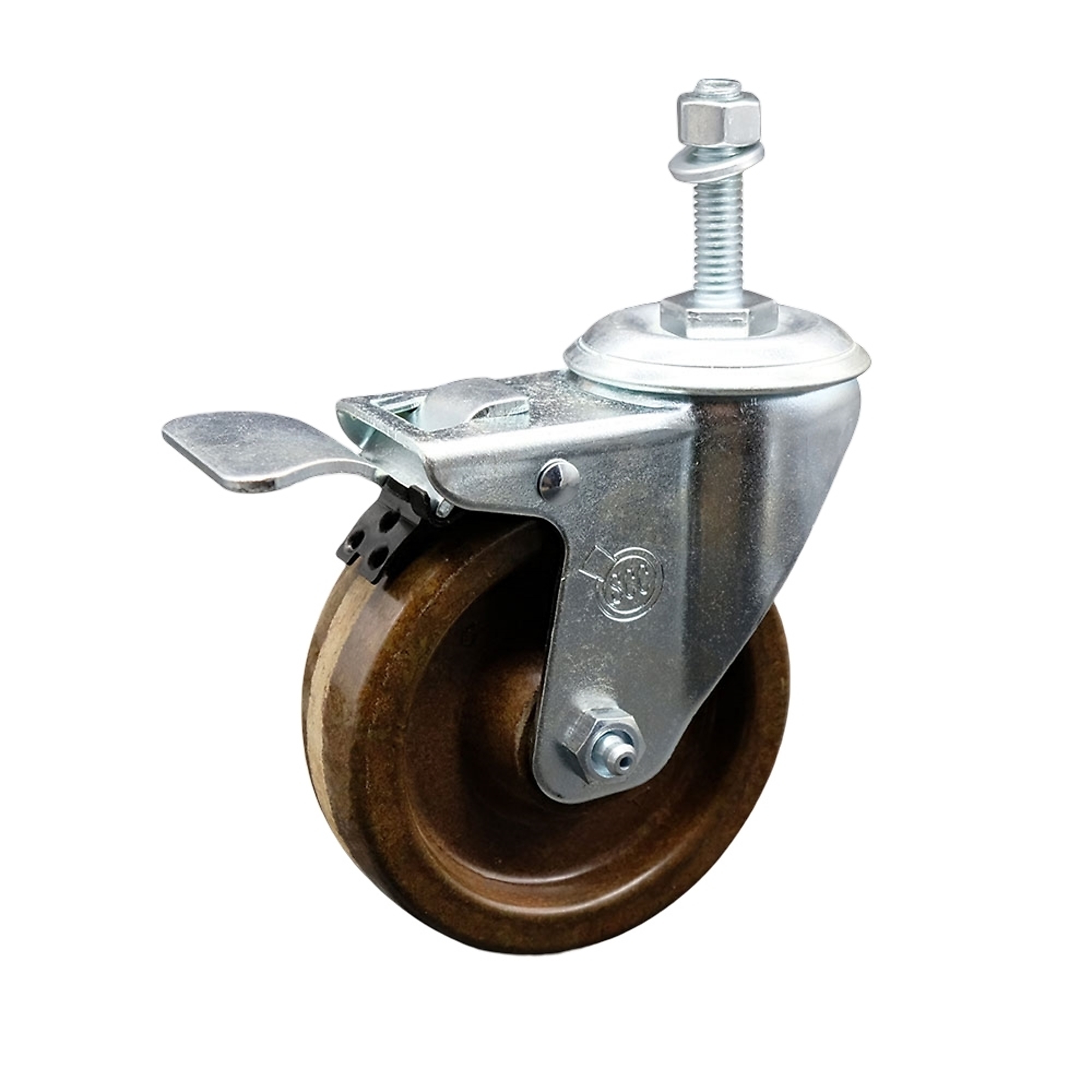 Service Caster, 4Inch x 1 1/4Inch Stem Caster, Wheel Diameter 4 in, Caster Type Swivel, Package (qty.) 1, Model SCC-TSTTL20S414-PHRHT-M1015