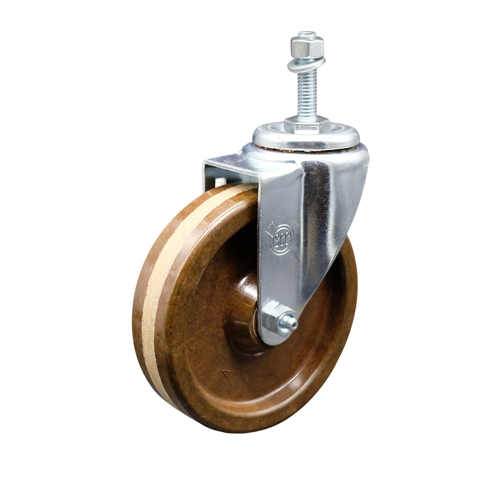 Service Caster, 5Inch x 1 1/4Inch Stem Caster, Wheel Diameter 5 in, Caster Type Swivel, Package (qty.) 1, Model SCC-TS20S514-PHRHT-M1015