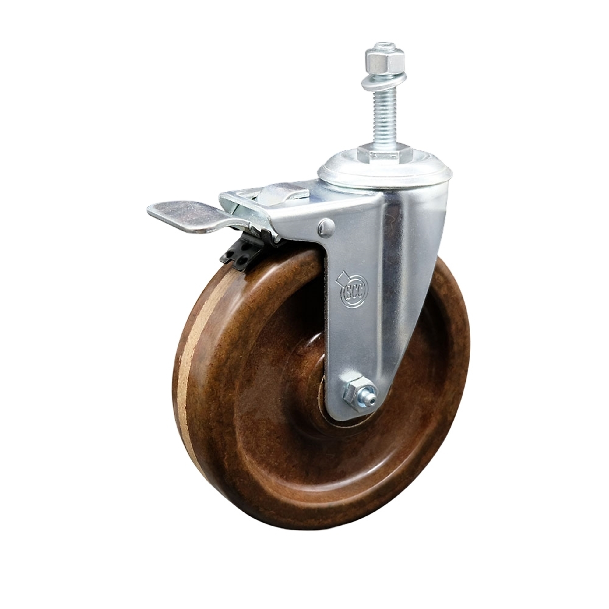 Service Caster, 6Inch x 1 1/2Inch Stem Caster, Wheel Diameter 6 in, Caster Type Swivel, Package (qty.) 1, Model SCC-TSTTL20S615-PHRHT-M1015