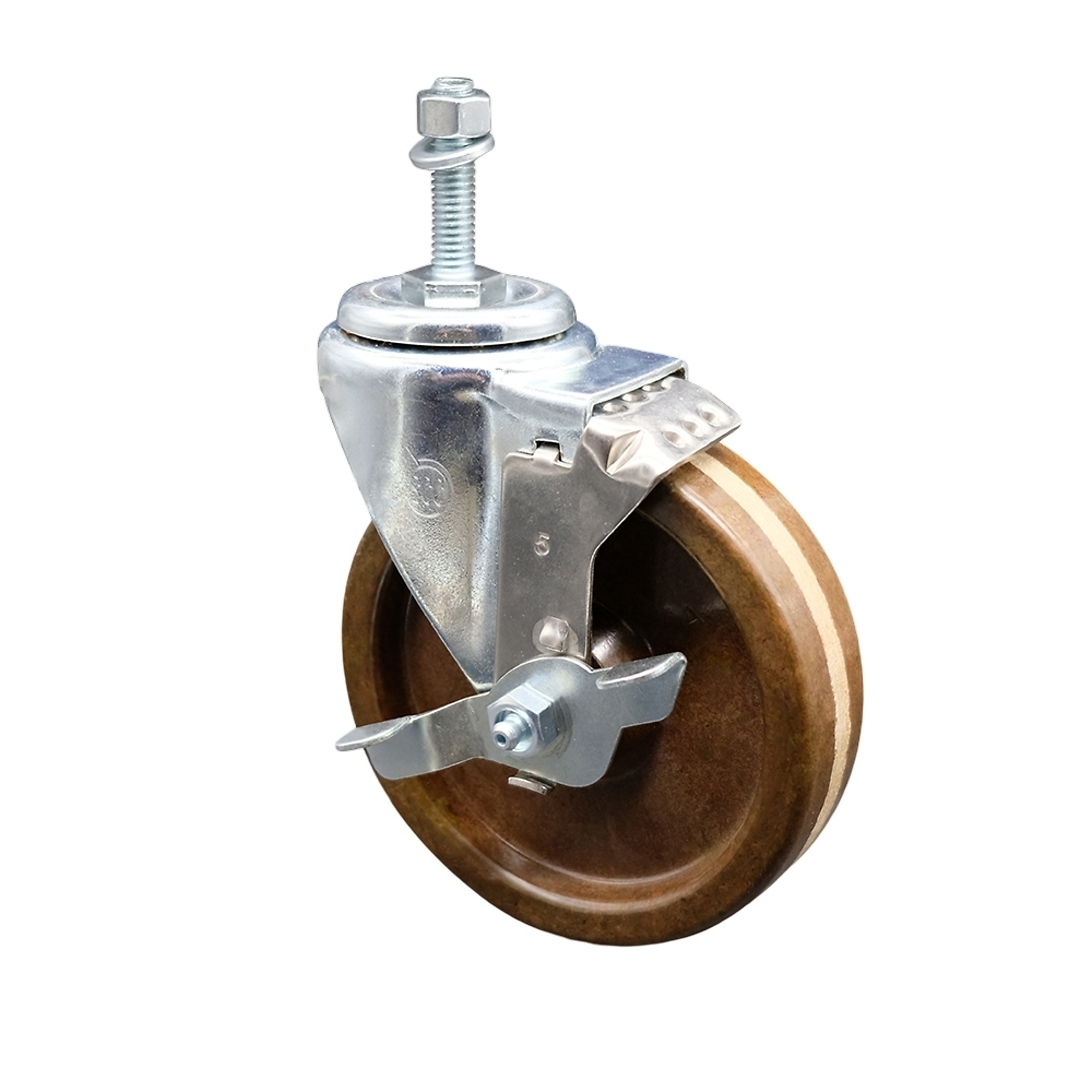 Service Caster, 5Inch x 1 1/4Inch Stem Caster, Wheel Diameter 5 in, Caster Type Swivel, Package (qty.) 1, Model SCC-TS20S514-PHRHT-TLB-M1015