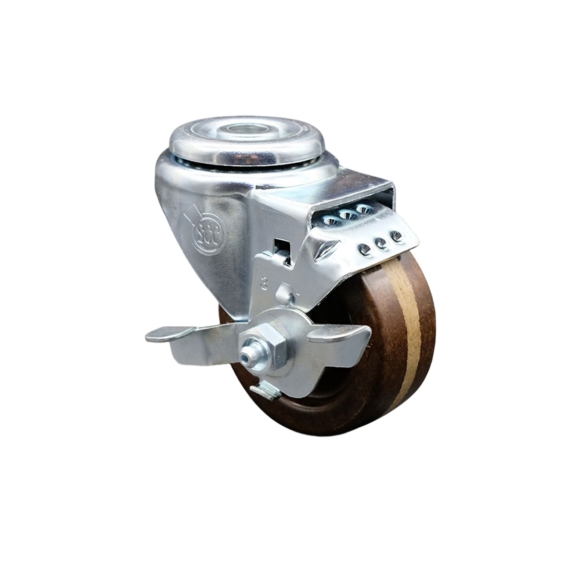 Service Caster, 3Inch x 1 1/4Inch Stem Caster, Wheel Diameter 3 in, Caster Type Swivel, Package (qty.) 1, Model SCC-BH20S314-PHSHT-TLB