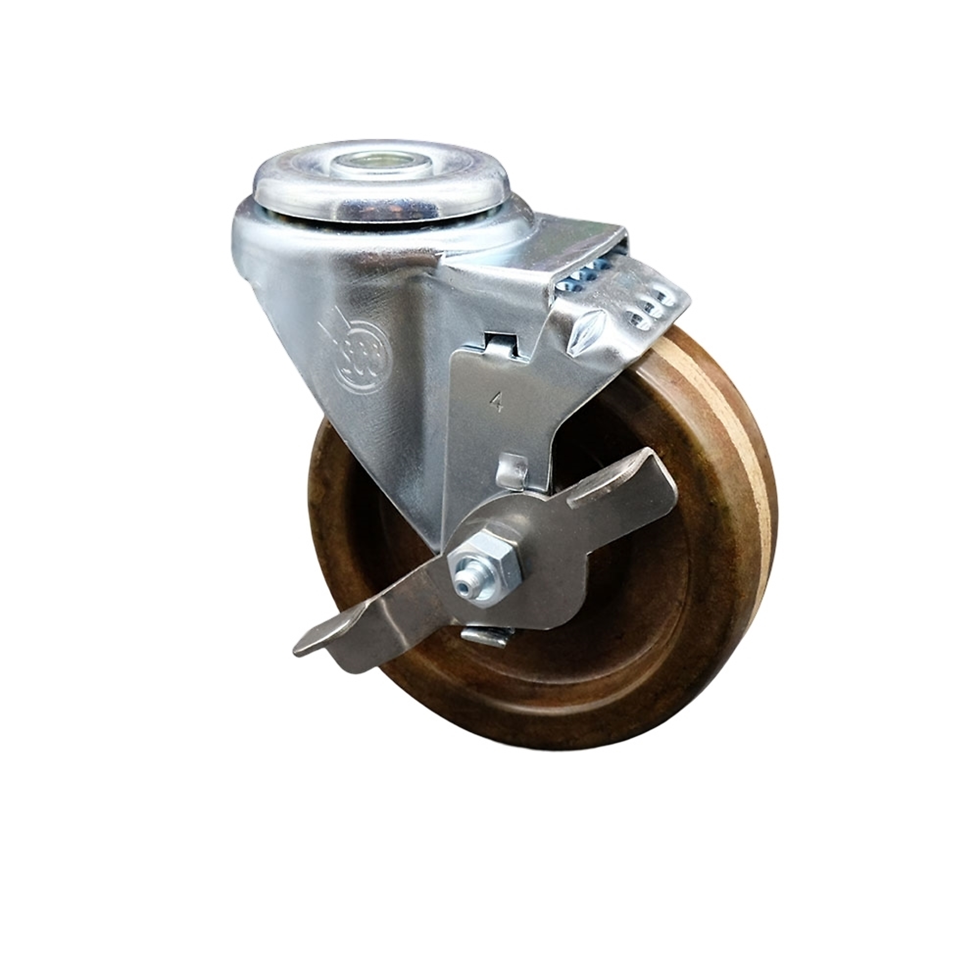 Service Caster, 4Inch x 1 1/4Inch Stem Caster, Wheel Diameter 4 in, Caster Type Swivel, Package (qty.) 1, Model SCC-BH20S414-PHSHT-TLB