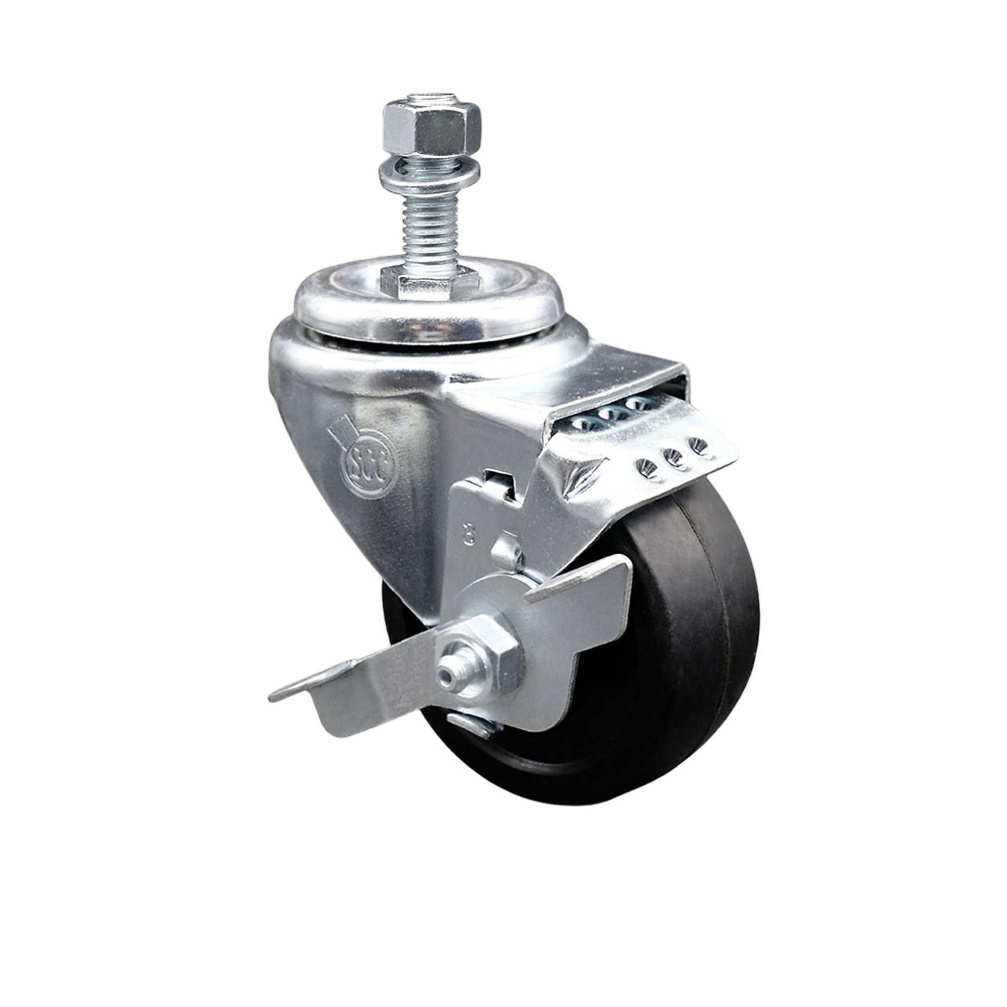 Service Caster, 3Inch x 1 1/4Inch Stem Caster, Wheel Diameter 3 in, Caster Type Swivel, Package (qty.) 1, Model SCC-TS20S314-SRS-TLB-121315