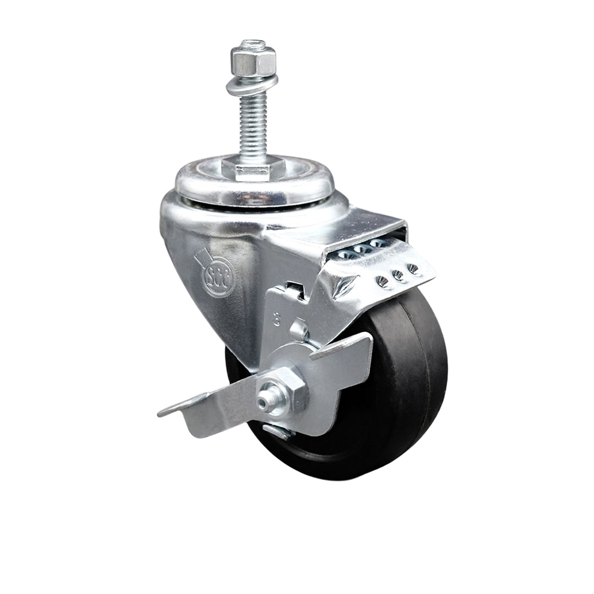 Service Caster, 3Inch x 1 1/4Inch Stem Caster, Wheel Diameter 3 in, Caster Type Swivel, Package (qty.) 1, Model SCC-TS20S314-SRS-TLB-381615