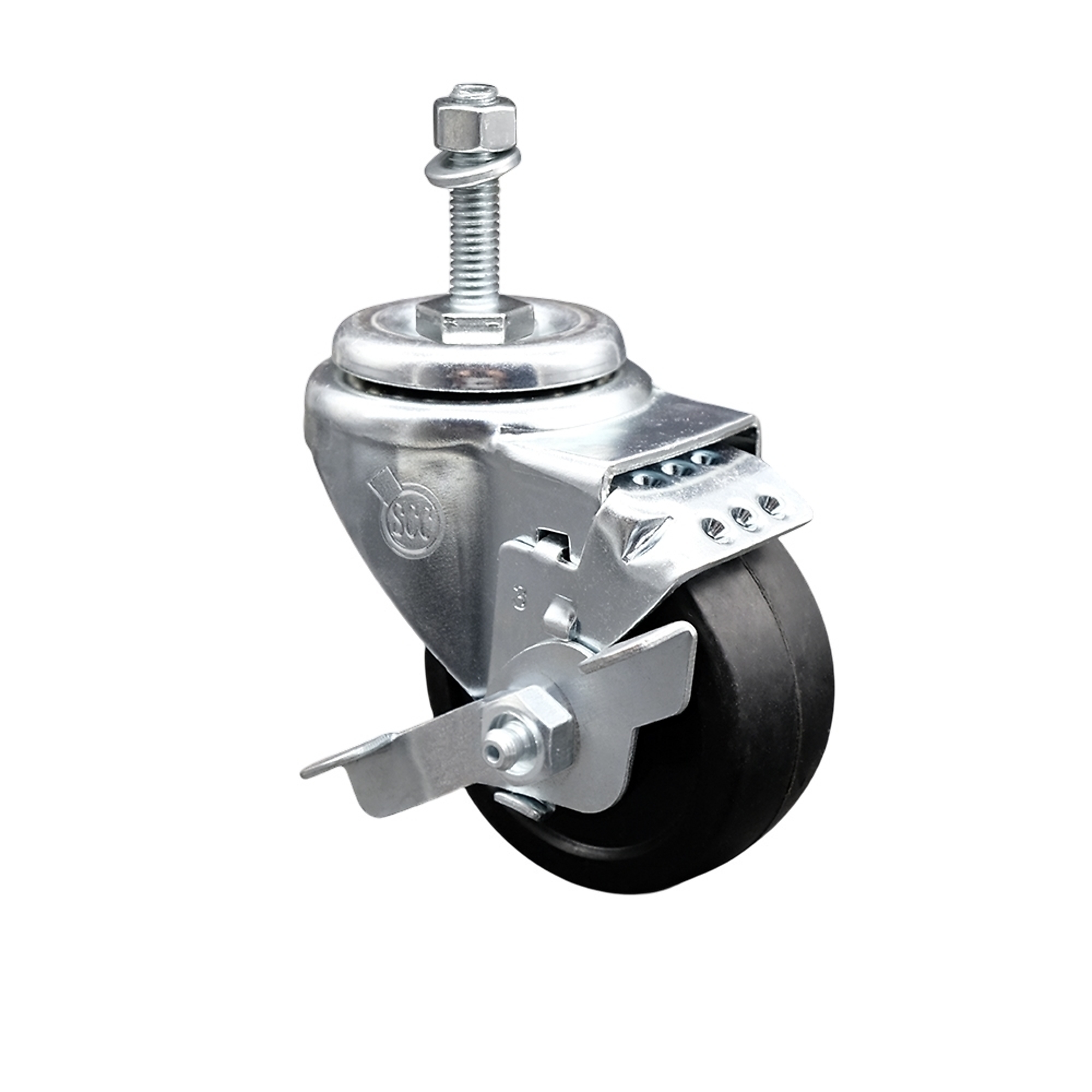 Service Caster, 3Inch x 1 1/4Inch Stem Caster, Wheel Diameter 3 in, Caster Type Swivel, Package (qty.) 1, Model SCC-TS20S314-SRS-TLB-M1015