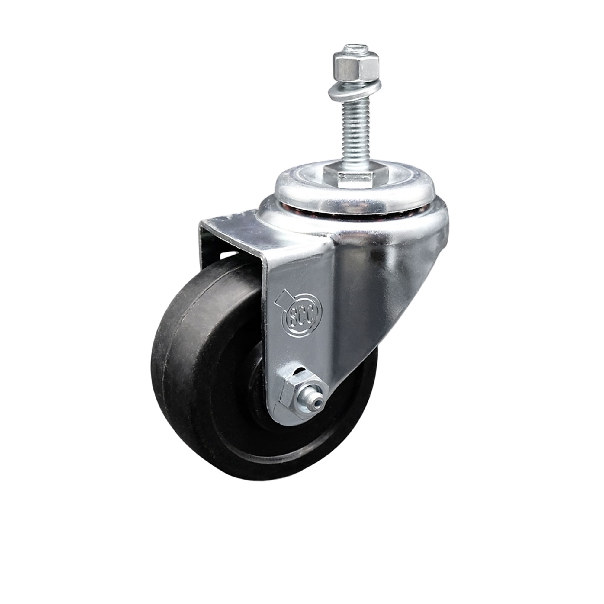 Service Caster, 3Inch x 1 1/4Inch Stem Caster, Wheel Diameter 3 in, Caster Type Swivel, Package (qty.) 1, Model SCC-TS20S314-SRS-381615