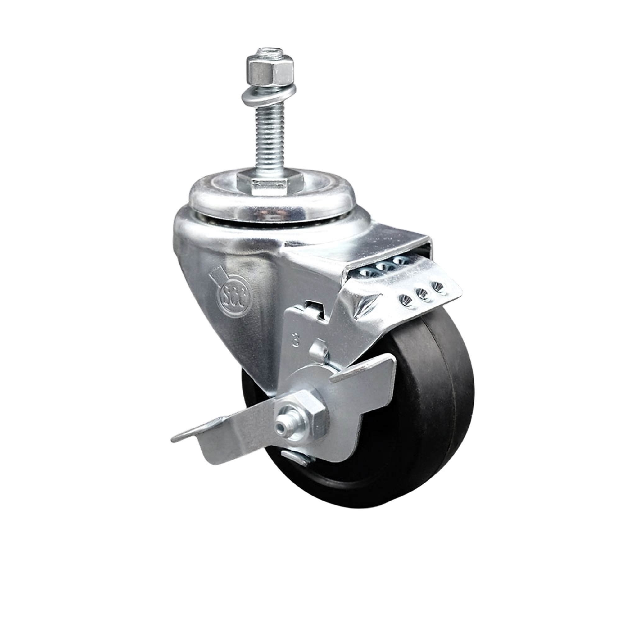 Service Caster, 3Inch x 1 1/4Inch Stem Caster, Wheel Diameter 3 in, Caster Type Swivel, Package (qty.) 1, Model SCC-SSTS20S314-SRS-TLB-M1015