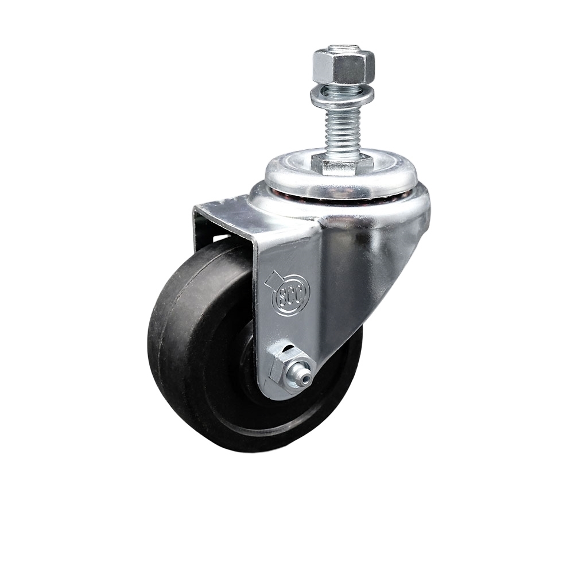 Service Caster, 3Inch x 1 1/4Inch Stem Caster, Wheel Diameter 3 in, Caster Type Swivel, Package (qty.) 1, Model SCC-TS20S314-SRS-M1215