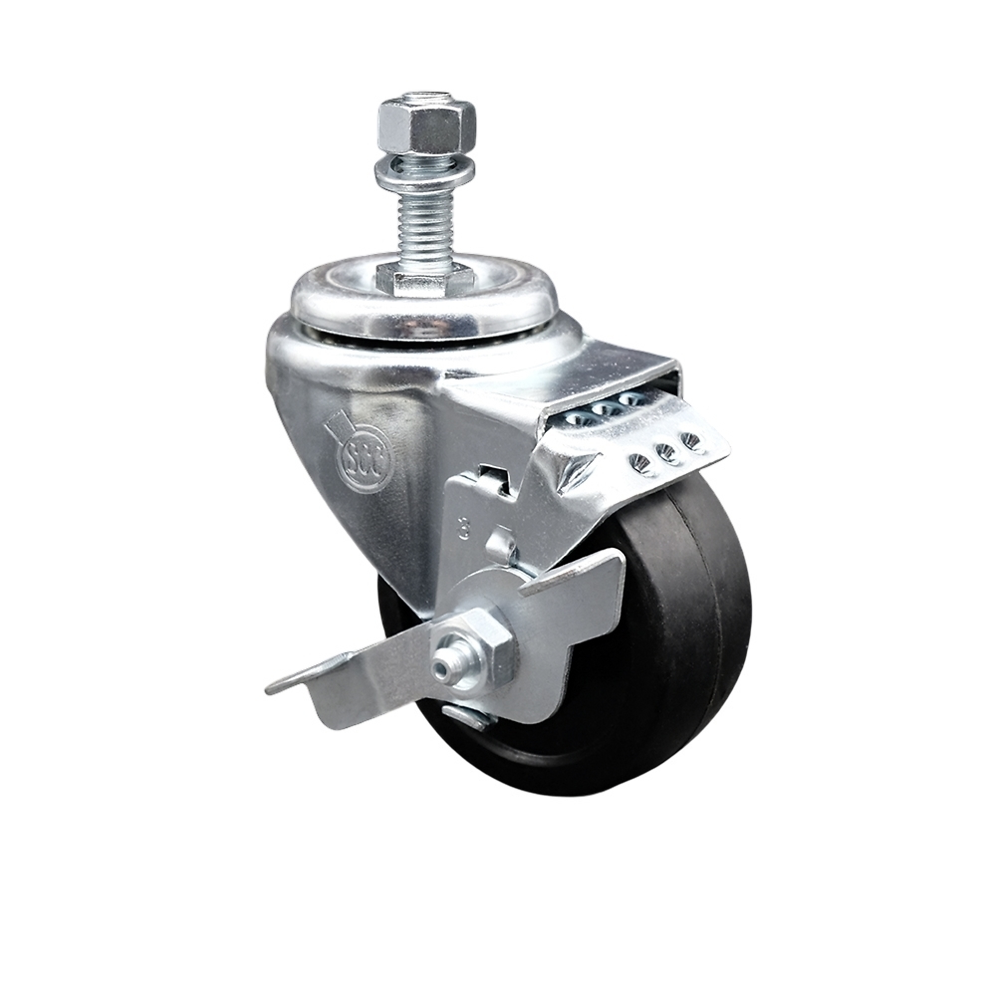 Service Caster, 3Inch x 1 1/4Inch Stem Caster, Wheel Diameter 3 in, Caster Type Swivel, Package (qty.) 1, Model SCC-SSTS20S314-SRS-TLB-121315