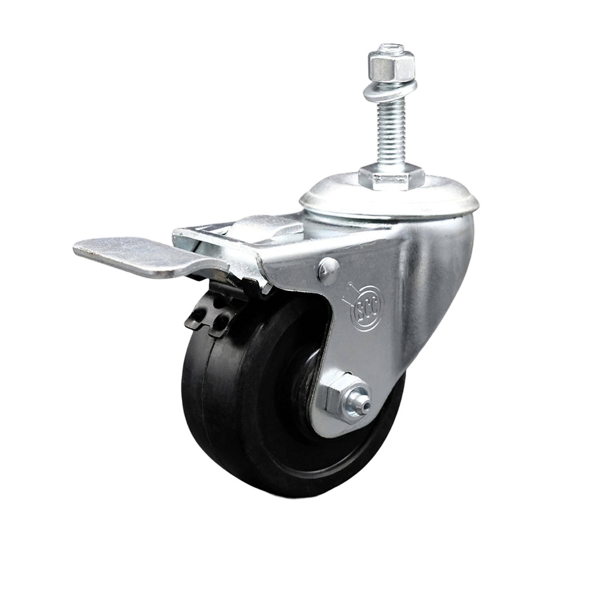 Service Caster, 3 1/2Inch x 1 1/4Inch Stem Caster, Wheel Diameter 3.5 in, Caster Type Swivel, Package (qty.) 1, Model SCC-TSTTL20S3514-SRS-381615