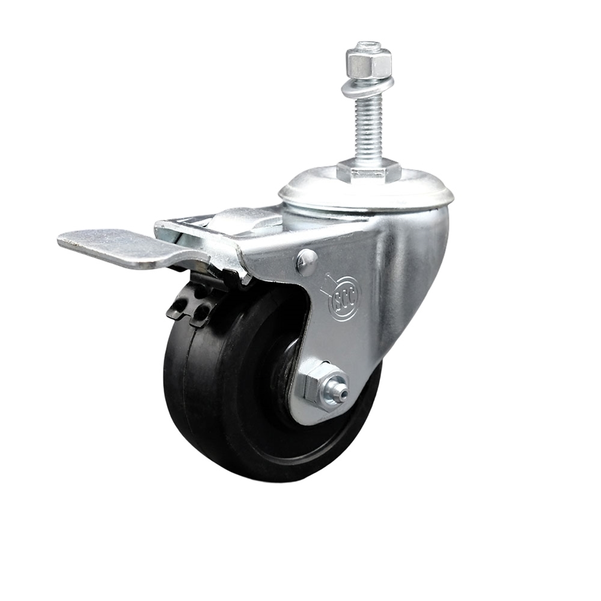 Service Caster, 3 1/2Inch x 1 1/4Inch Stem Caster, Wheel Diameter 3.5 in, Caster Type Swivel, Package (qty.) 1, Model SCC-TSTTL20S3514-SRS-M1015