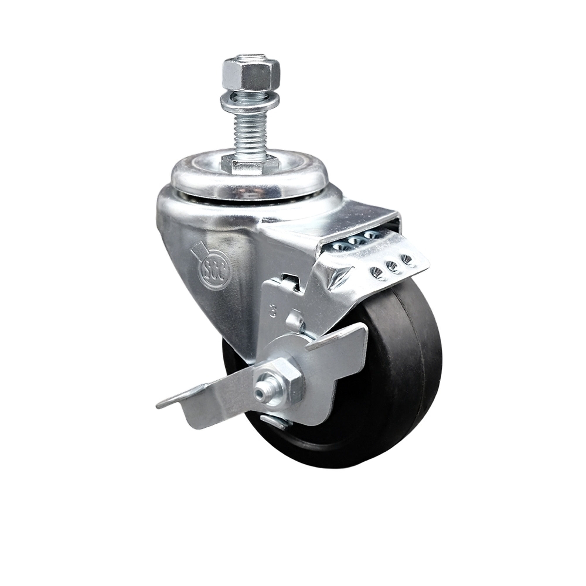 Service Caster, 3 1/2Inch x 1 1/4Inch Stem Caster, Wheel Diameter 3.5 in, Caster Type Swivel, Package (qty.) 1, Model SCC-SSTS20S3514-SRS-TLB-121315