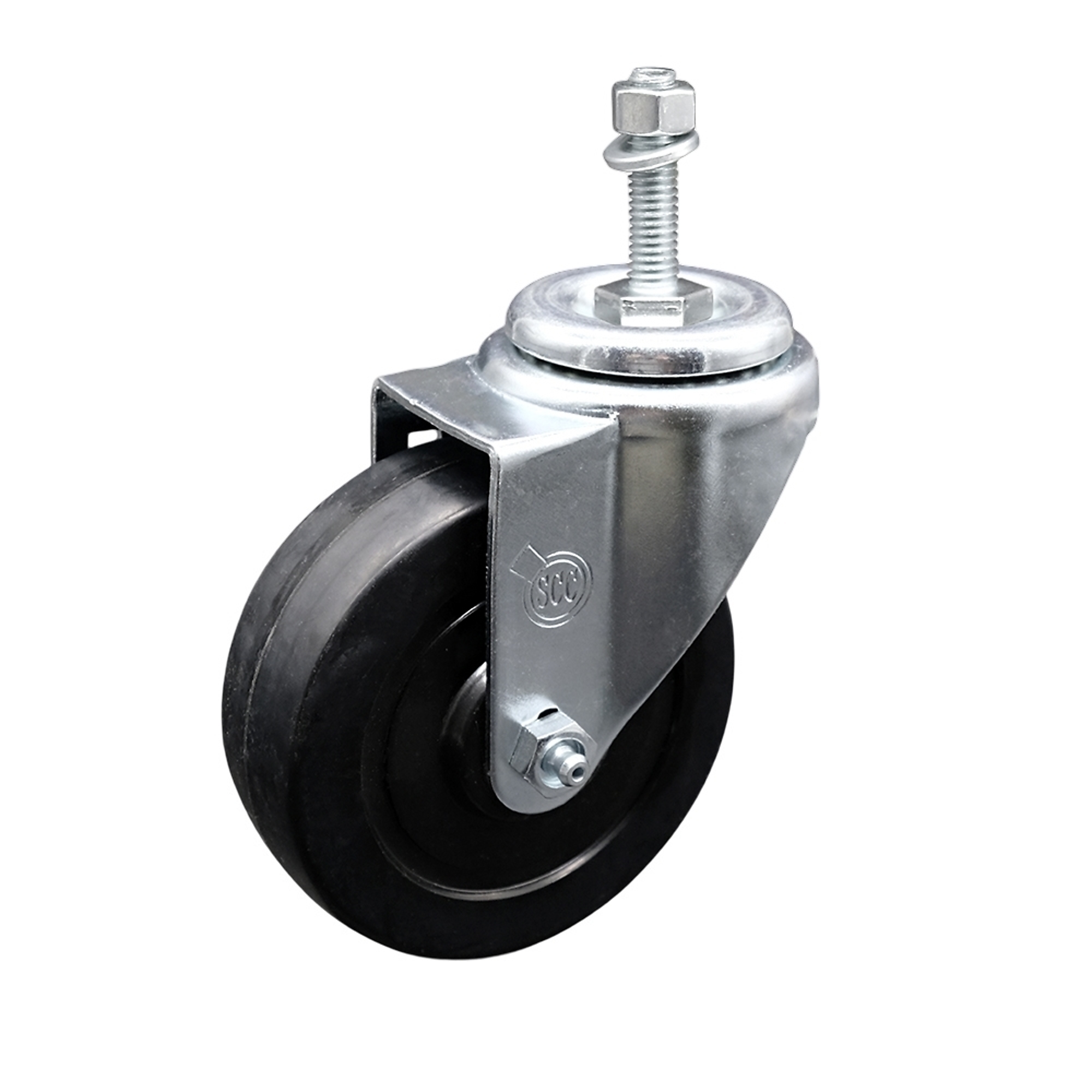 Service Caster, 4Inch x 1 1/4Inch Stem Caster, Wheel Diameter 4 in, Caster Type Swivel, Package (qty.) 1, Model SCC-TS20S414-SRS-381615