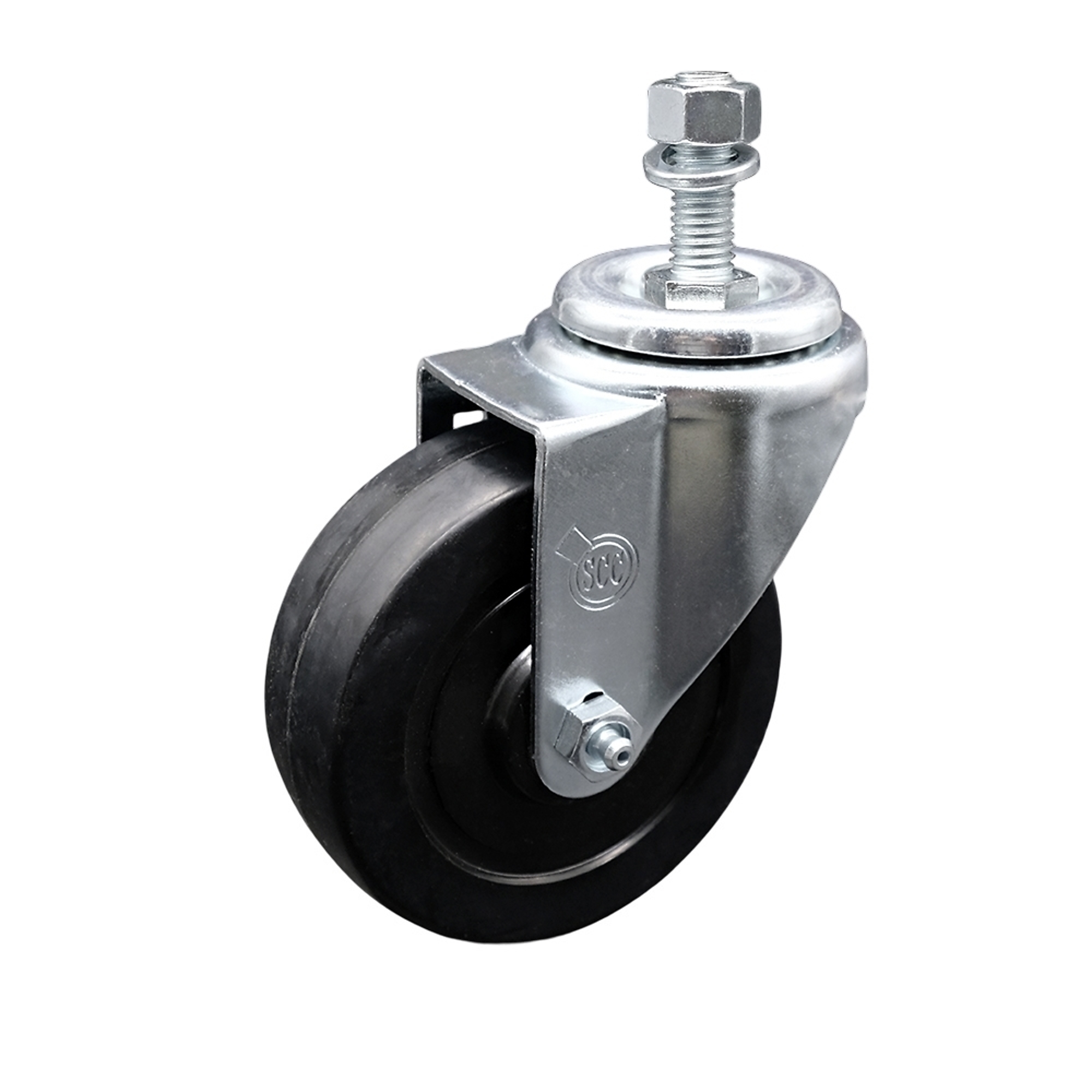 Service Caster, 4Inch x 1 1/4Inch Stem Caster, Wheel Diameter 4 in, Caster Type Swivel, Package (qty.) 1, Model SCC-TS20S414-SRS-121315