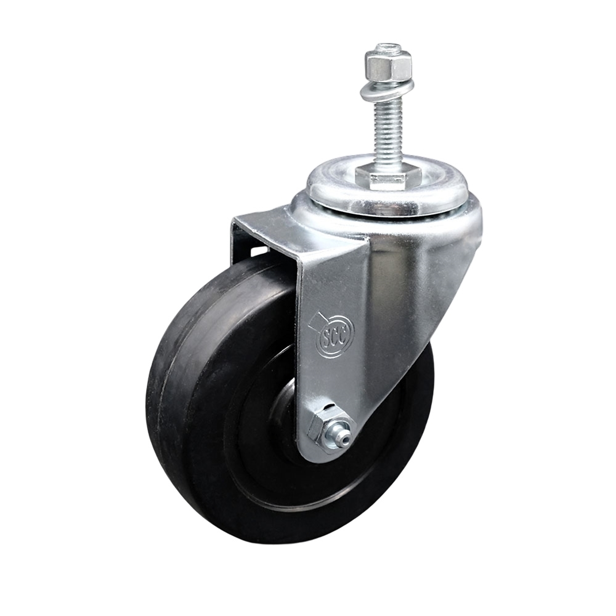 Service Caster, 4Inch x 1 1/4Inch Stem Caster, Wheel Diameter 4 in, Caster Type Swivel, Package (qty.) 1, Model SCC-SSTS20S414-SRS-M1015