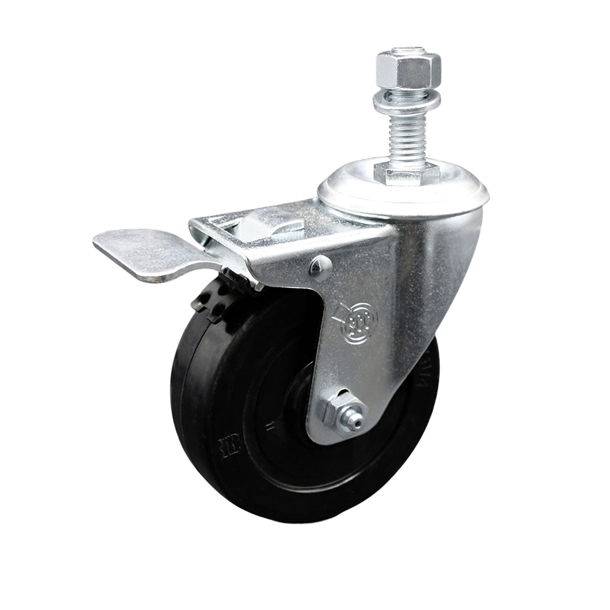 Service Caster, 4Inch x 1 1/4Inch Stem Caster, Wheel Diameter 4 in, Caster Type Swivel, Package (qty.) 1, Model SCC-TSTTL20S414-SRS-M1215