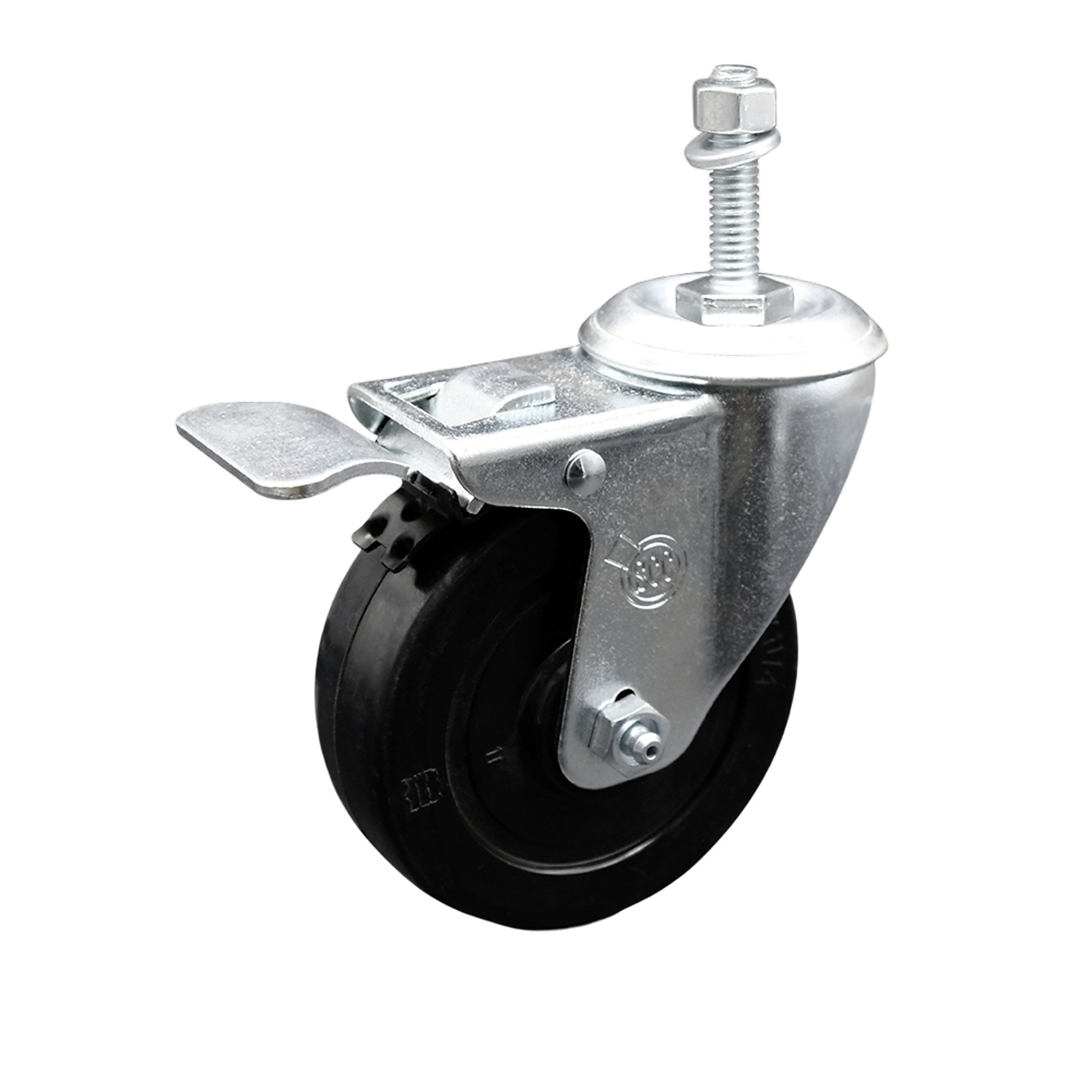 Service Caster, 4Inch x 1 1/4Inch Stem Caster, Wheel Diameter 4 in, Caster Type Swivel, Package (qty.) 1, Model SCC-TSTTL20S414-SRS-381615