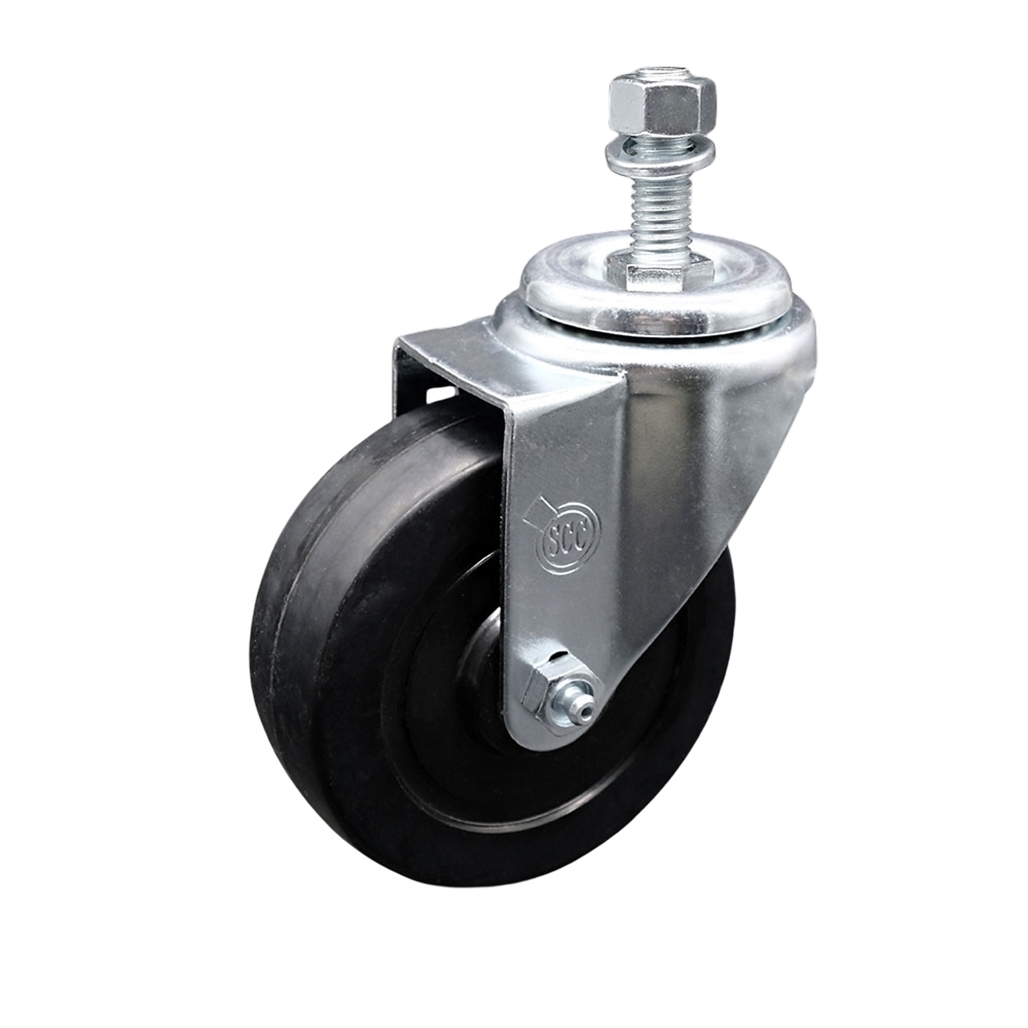 Service Caster, 4Inch x 1 1/4Inch Stem Caster, Wheel Diameter 4 in, Caster Type Swivel, Package (qty.) 1, Model SCC-SSTS20S414-SRS-121315