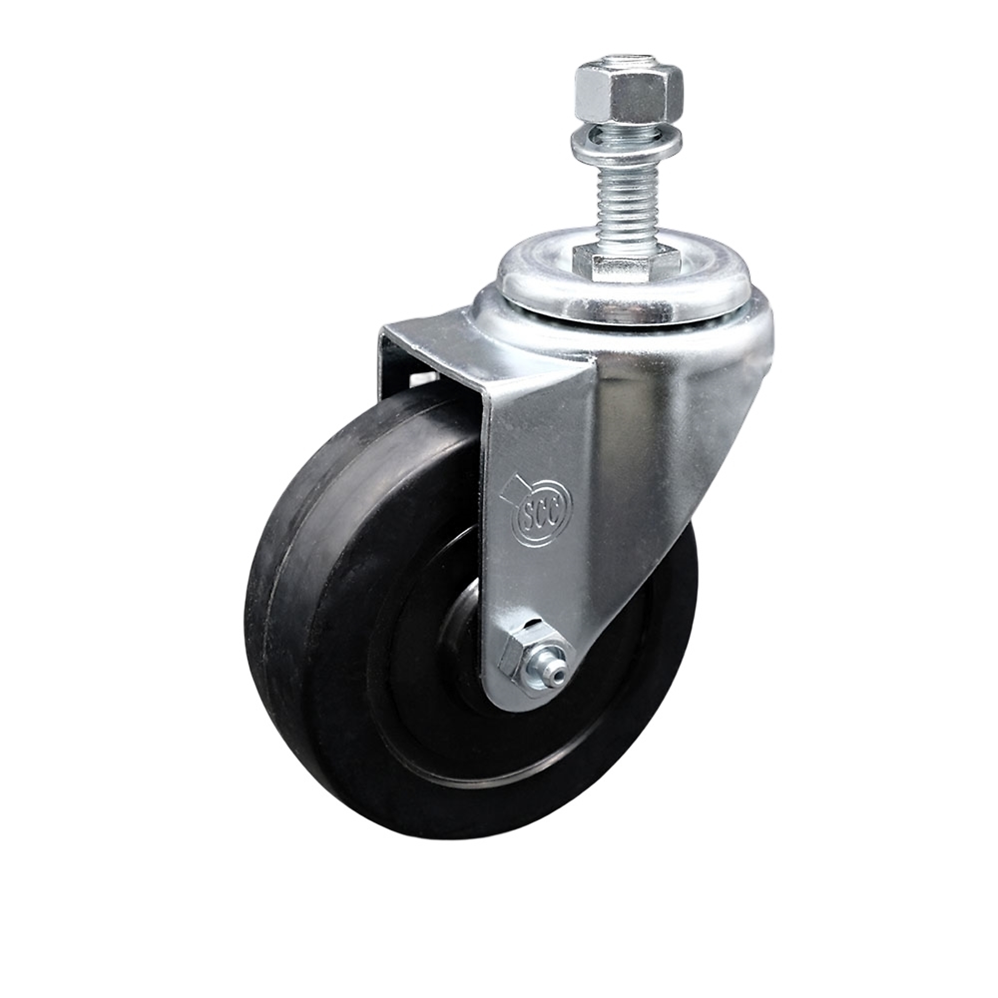 Service Caster, 4Inch x 1 1/4Inch Stem Caster, Wheel Diameter 4 in, Caster Type Swivel, Package (qty.) 1, Model SCC-SSTS20S414-SRS-M1215