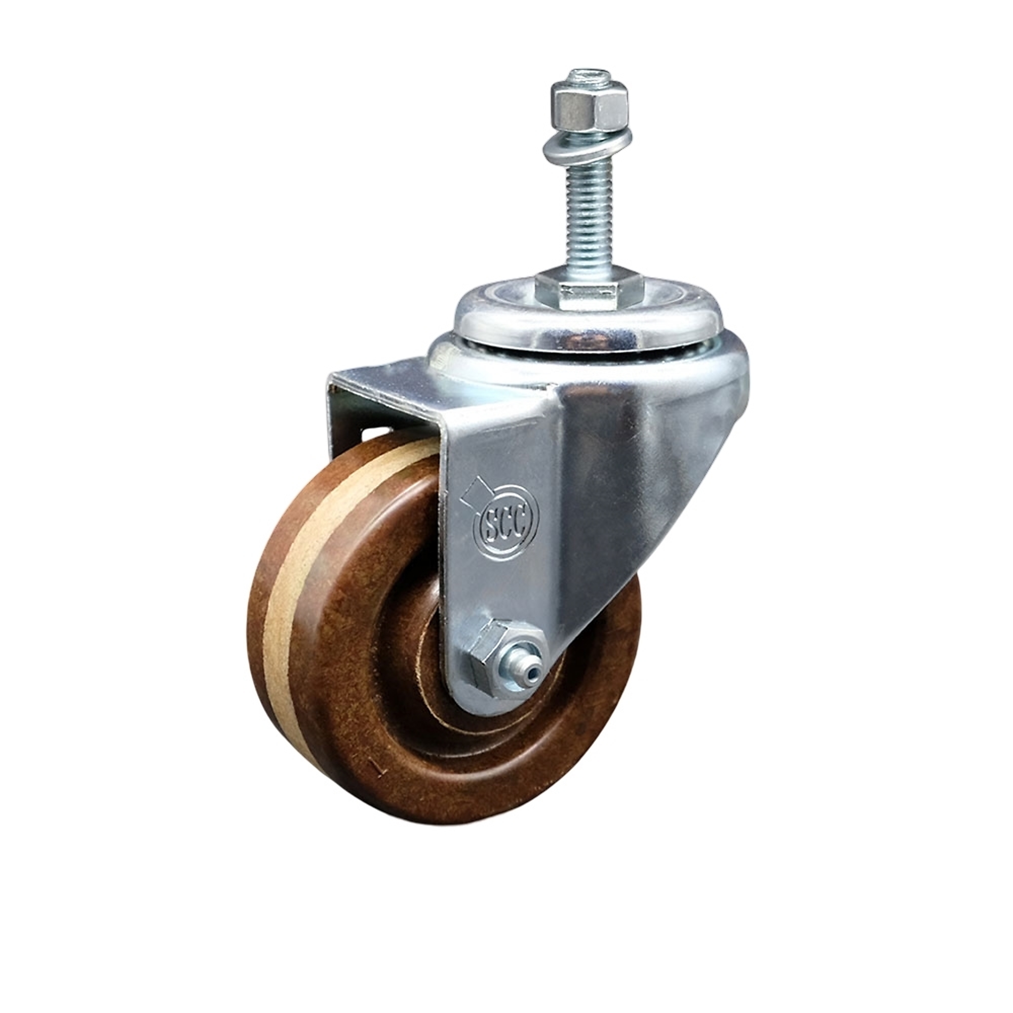 Service Caster, 3Inch x 1 1/4Inch Stem Caster, Wheel Diameter 3 in, Caster Type Swivel, Package (qty.) 1, Model SCC-SSTS20S314-PHSHT-381615