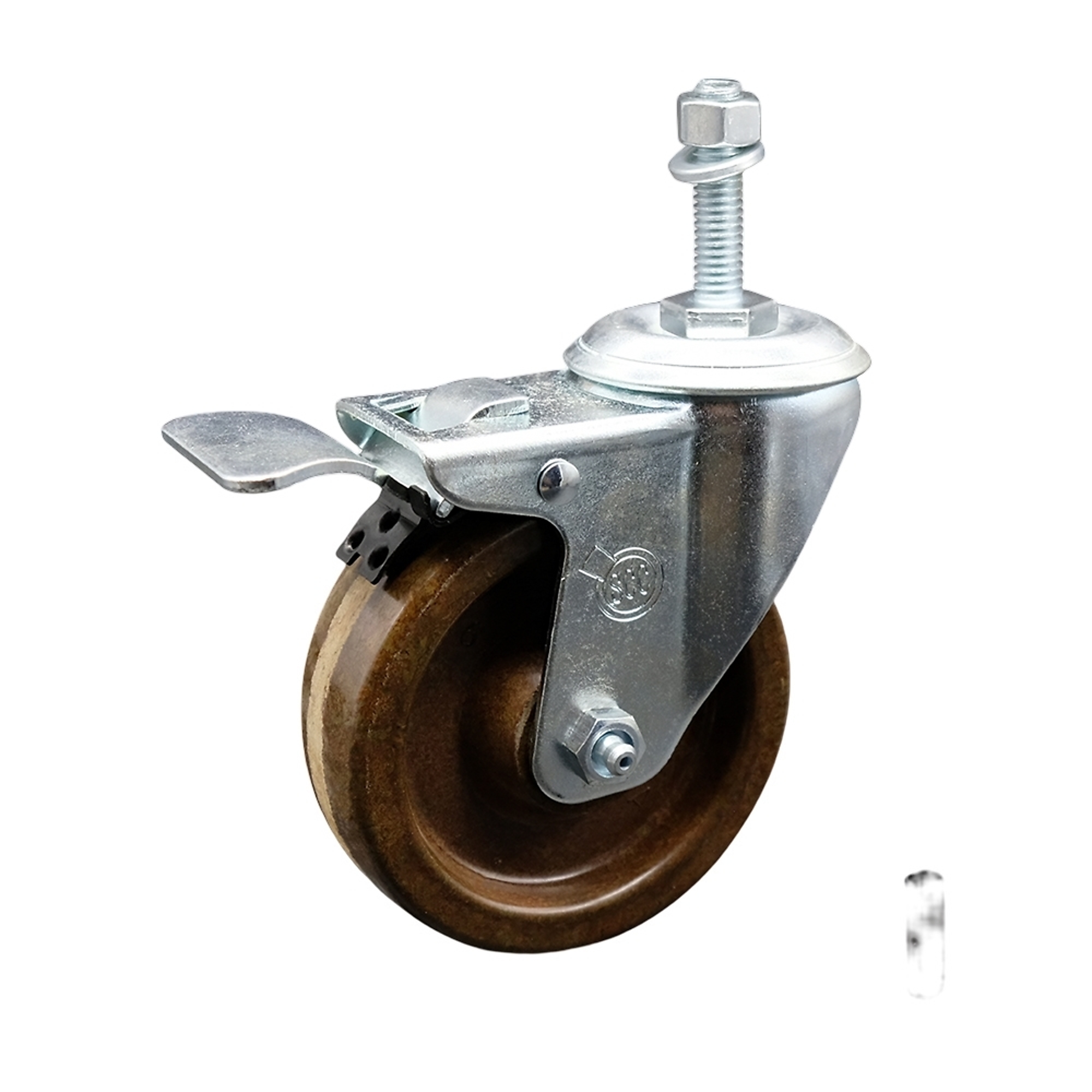 Service Caster, 4Inch x 1 1/4Inch Stem Caster, Wheel Diameter 4 in, Caster Type Swivel, Package (qty.) 1, Model SCC-SSTSTTL20S414-PHSHT-M1015