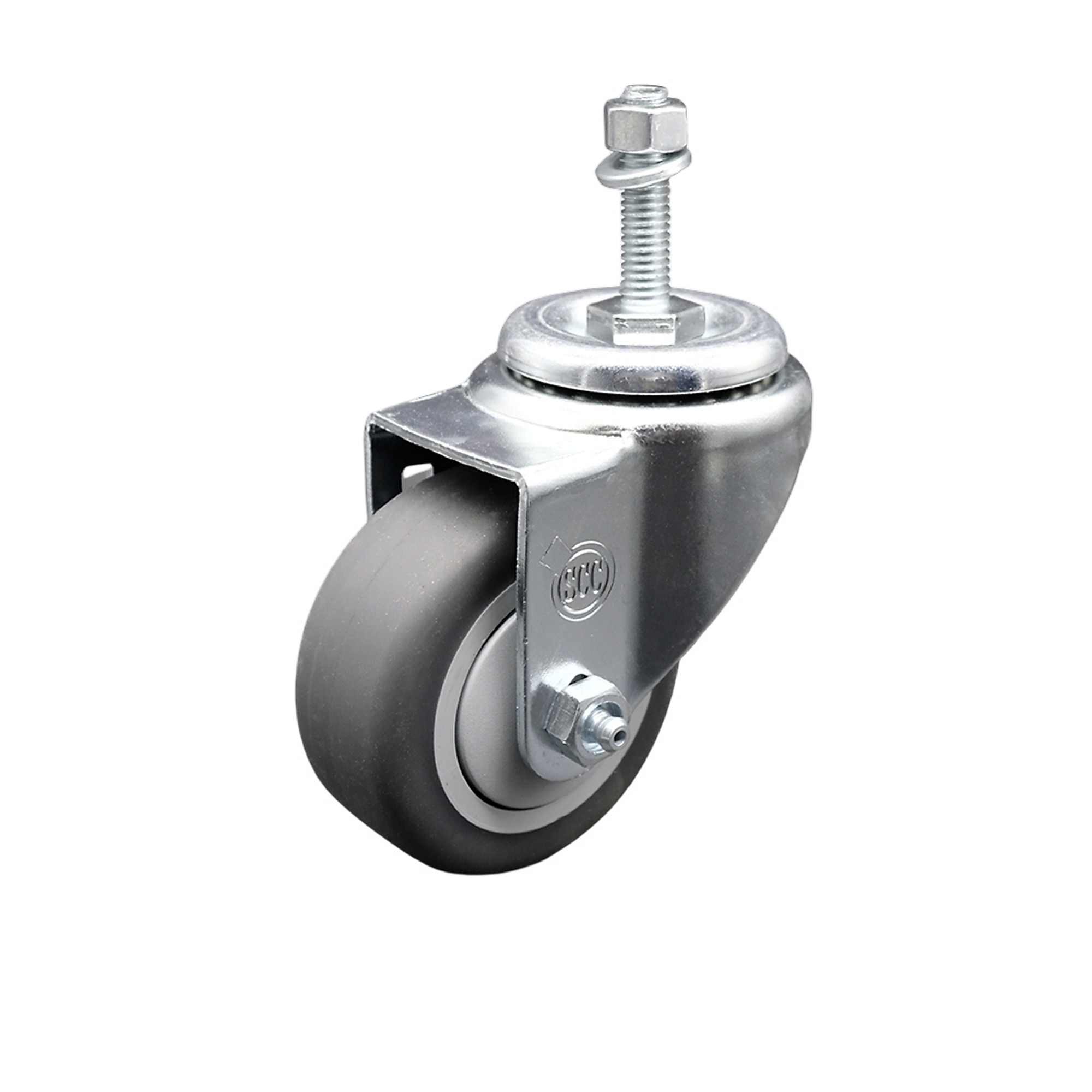 Service Caster, 3Inch x 1 1/4Inch Stem Caster, Wheel Diameter 3 in, Caster Type Swivel, Package (qty.) 1, Model SCC-TS20S314-TPRB-M1015