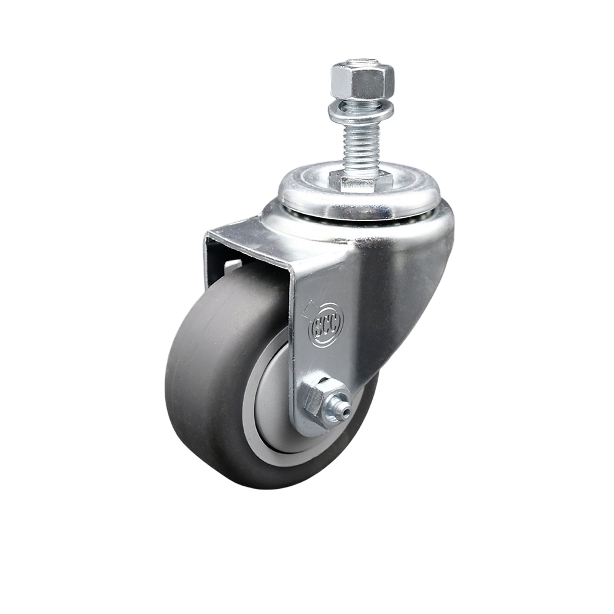 Service Caster, 3Inch x 1 1/4Inch Stem Caster, Wheel Diameter 3 in, Caster Type Swivel, Package (qty.) 1, Model SCC-SSTS20S314-TPRB-121315