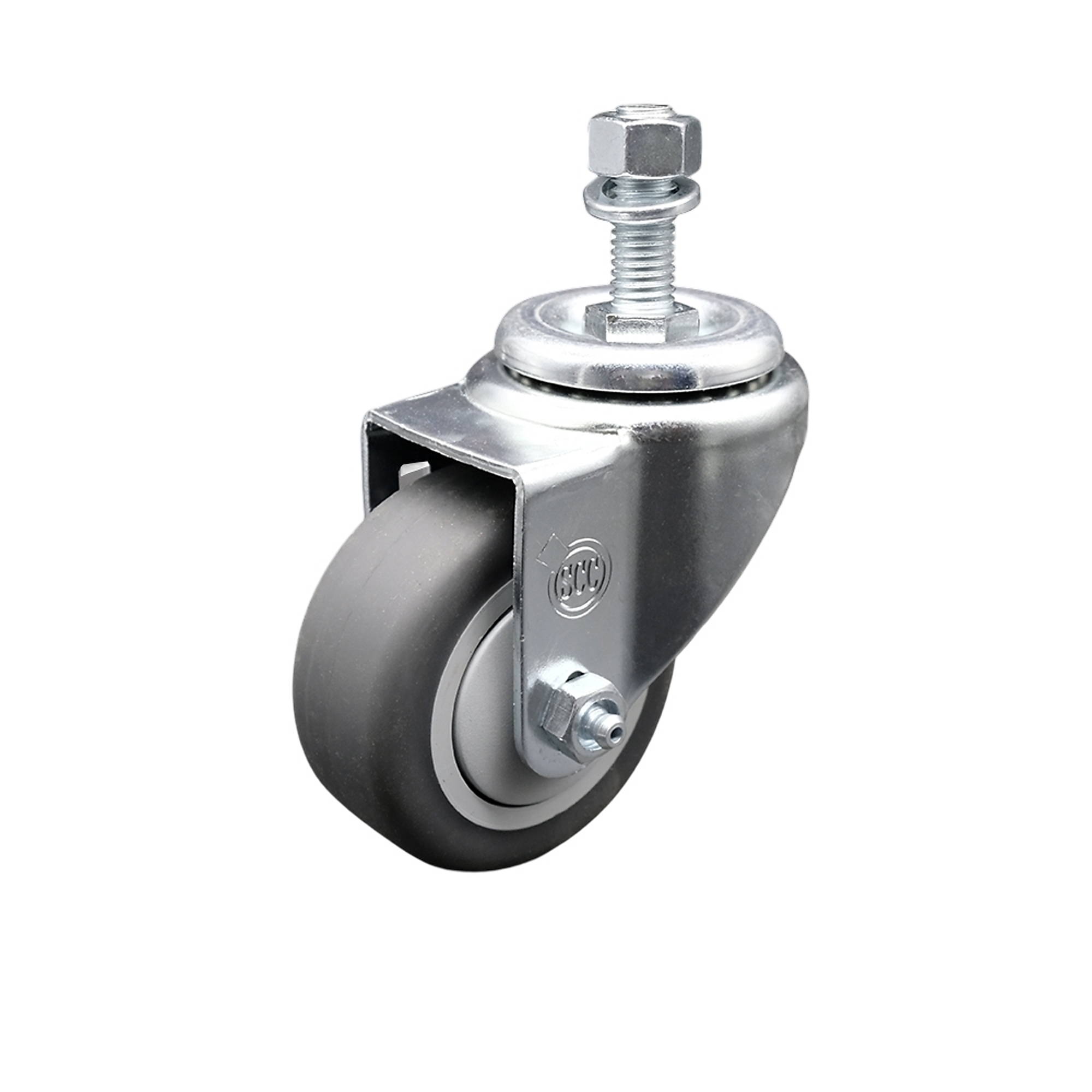 Service Caster, 3Inch x 1 1/4Inch Stem Caster, Wheel Diameter 3 in, Caster Type Swivel, Package (qty.) 1, Model SCC-TS20S314-TPRB-121315