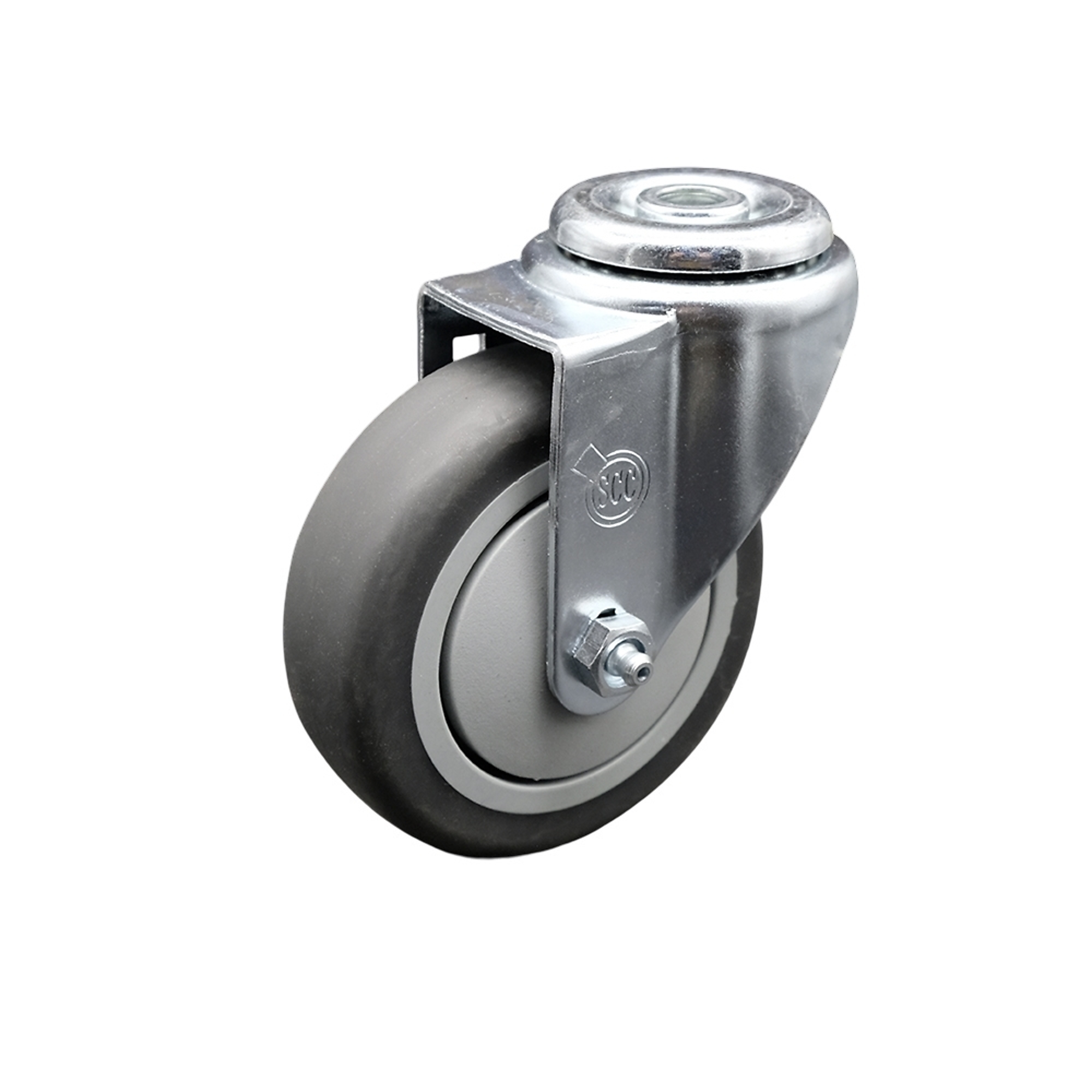 Service Caster, 4Inch x 1 1/4Inch Stem Caster, Wheel Diameter 4 in, Caster Type Swivel, Package (qty.) 1, Model SCC-BH20S414-TPRB