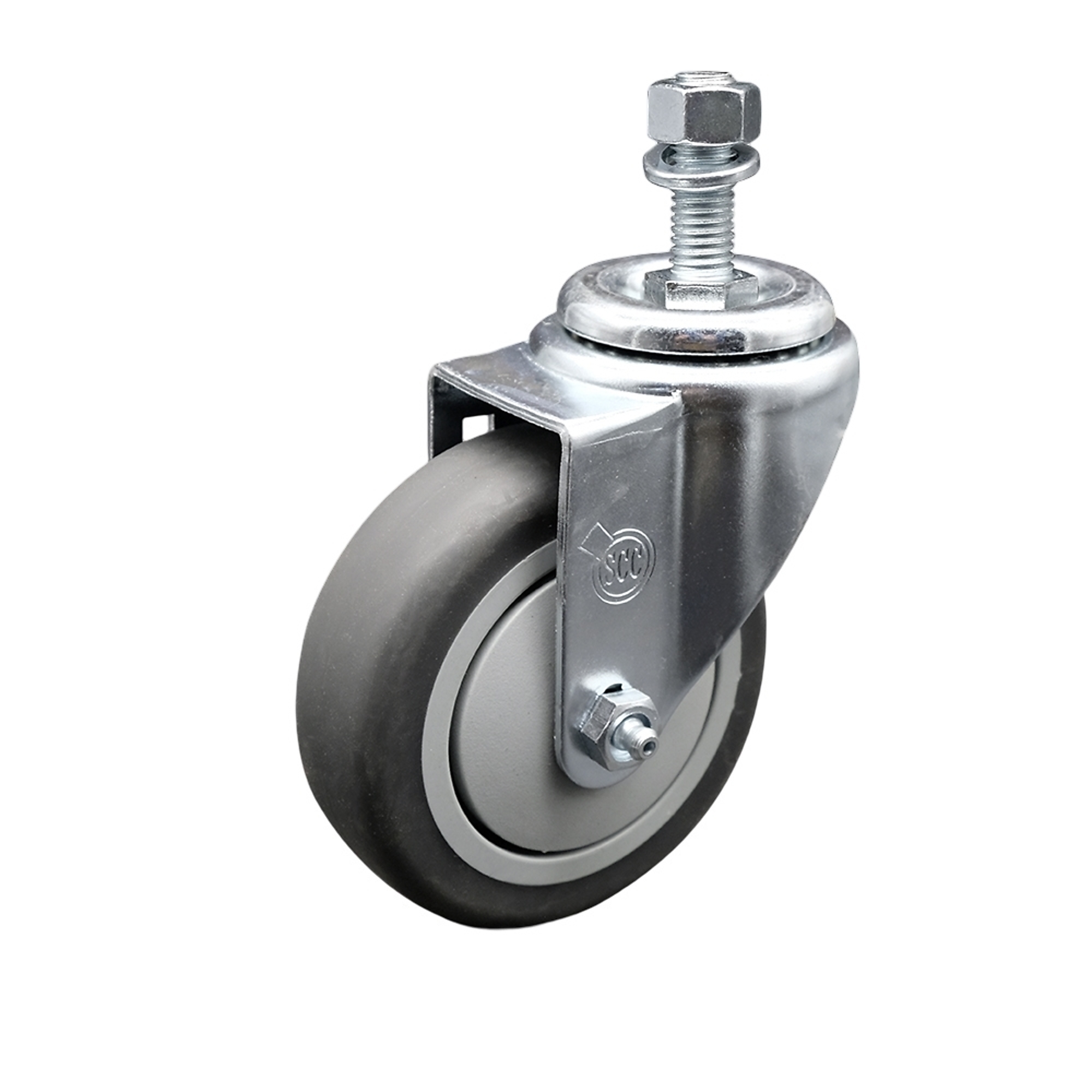 Service Caster, 4Inch x 1 1/4Inch Stem Caster, Wheel Diameter 4 in, Caster Type Swivel, Package (qty.) 1, Model SCC-TS20S414-TPRB-121315