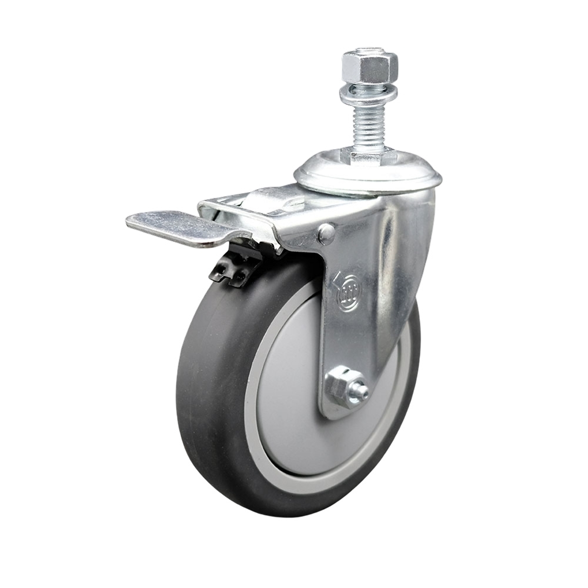 Service Caster, 5Inch x 1 1/4Inch Stem Caster, Wheel Diameter 5 in, Caster Type Swivel, Package (qty.) 1, Model SCC-TSTTL20S514-TPRB-121315