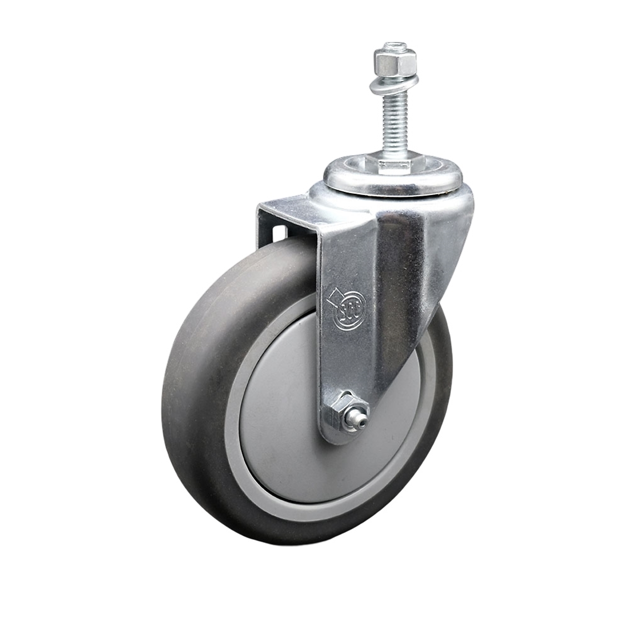 Service Caster, 5Inch x 1 1/4Inch Stem Caster, Wheel Diameter 5 in, Caster Type Swivel, Package (qty.) 1, Model SCC-TS20S514-TPRB-M1015