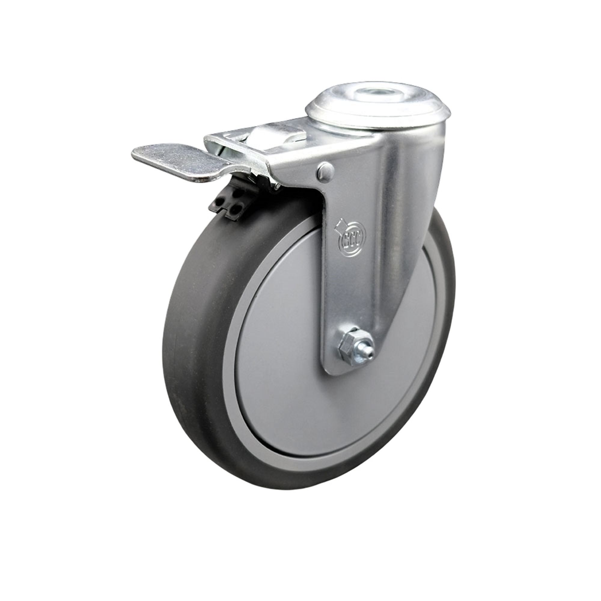 Service Caster, 6Inch x 1 1/4Inch Stem Caster, Wheel Diameter 6 in, Caster Type Swivel, Package (qty.) 1, Model SCC-BHTTL20S614-TPRB