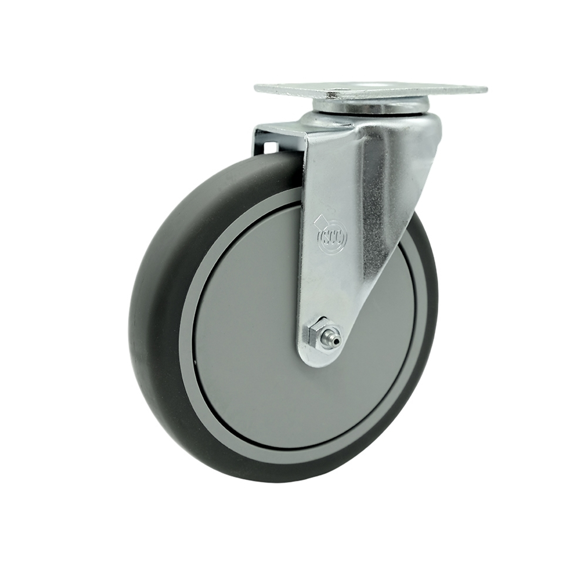 Service Caster, 6Inch x 1 1/4Inch Stem Caster, Wheel Diameter 6 in, Caster Type Swivel, Package (qty.) 1, Model SCC-20S614-TPRB