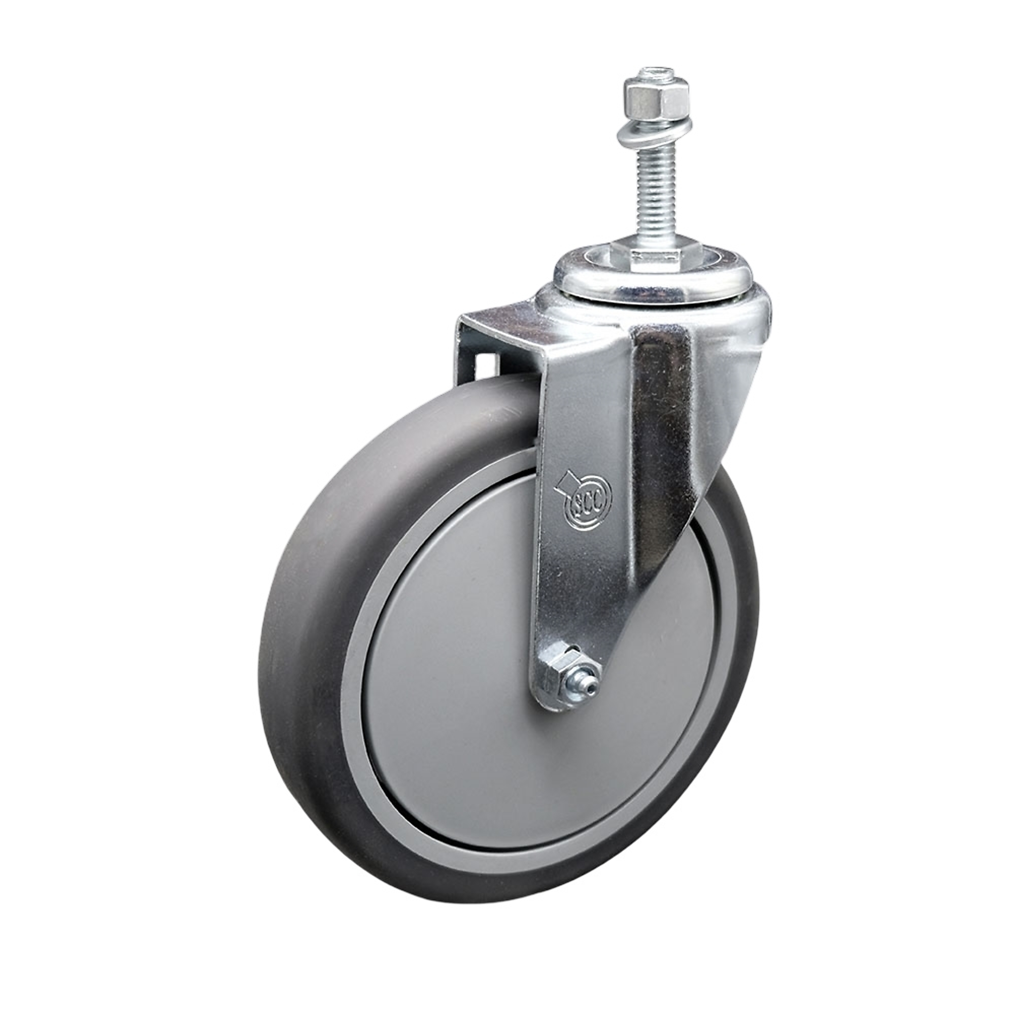 Service Caster, 6Inch x 1 1/4Inch Stem Caster, Wheel Diameter 6 in, Caster Type Swivel, Package (qty.) 1, Model SCC-TS20S614-TPRB-381615