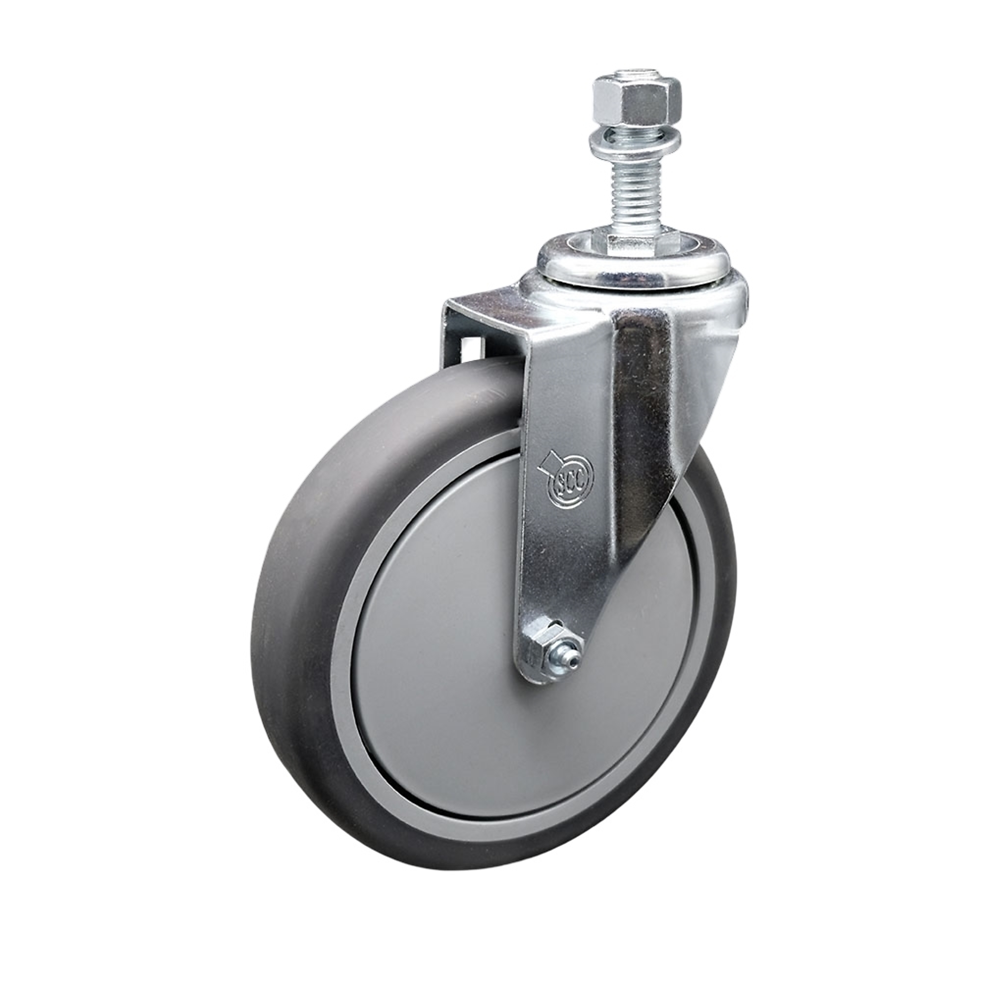 Service Caster, 6Inch x 1 1/4Inch Stem Caster, Wheel Diameter 6 in, Caster Type Swivel, Package (qty.) 1, Model SCC-TS20S614-TPRB-M1215