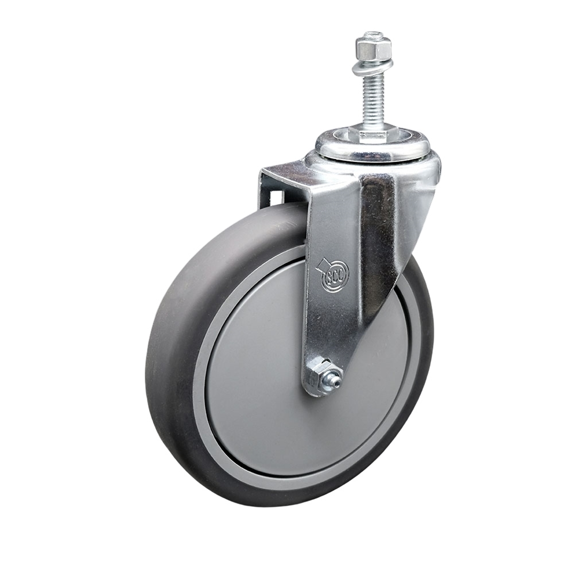 Service Caster, 6Inch x 1 1/4Inch Stem Caster, Wheel Diameter 6 in, Caster Type Swivel, Package (qty.) 1, Model SCC-TS20S614-TPRB-M1015