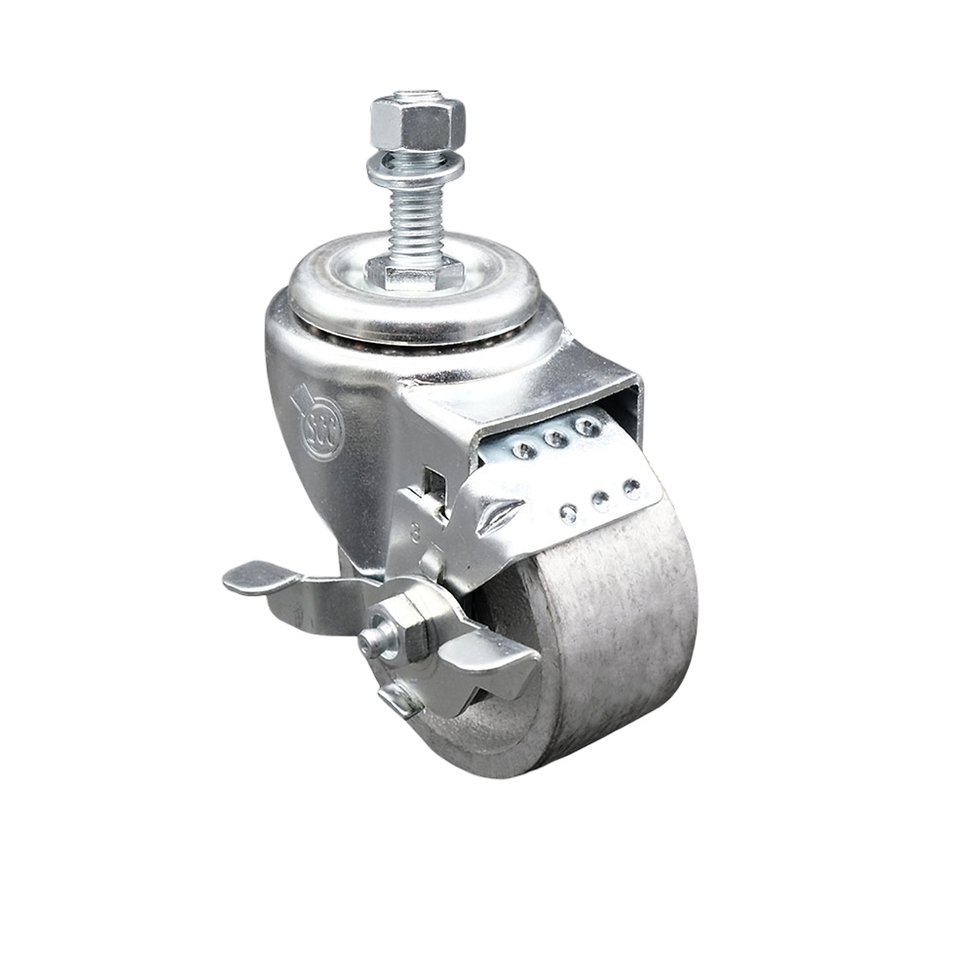 Service Caster, 3Inch x 1 1/2Inch Stem Caster, Wheel Diameter 3 in, Caster Type Swivel, Package (qty.) 1, Model SCC-TS20S315-SSR-TLB-121315