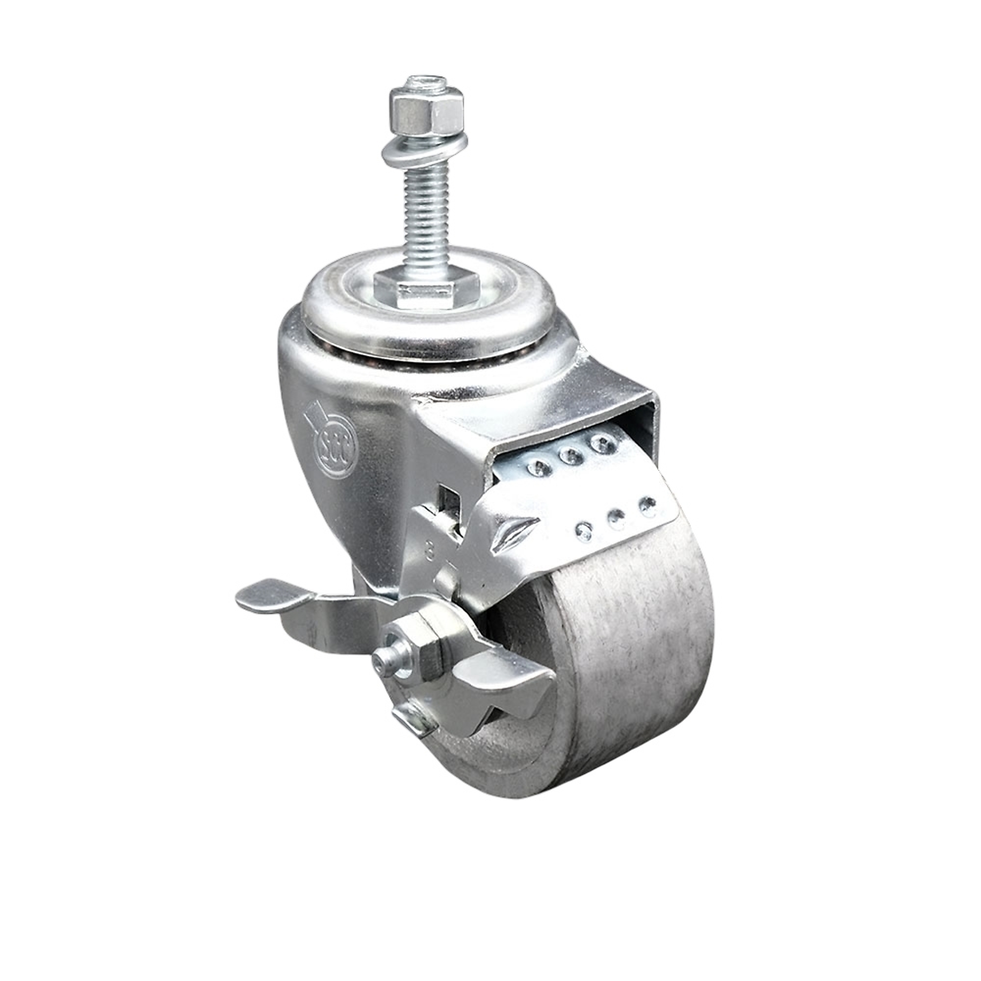 Service Caster, 3Inch x 1 1/2Inch Stem Caster, Wheel Diameter 3 in, Caster Type Swivel, Package (qty.) 1, Model SCC-TS20S315-SSR-TLB-M1015