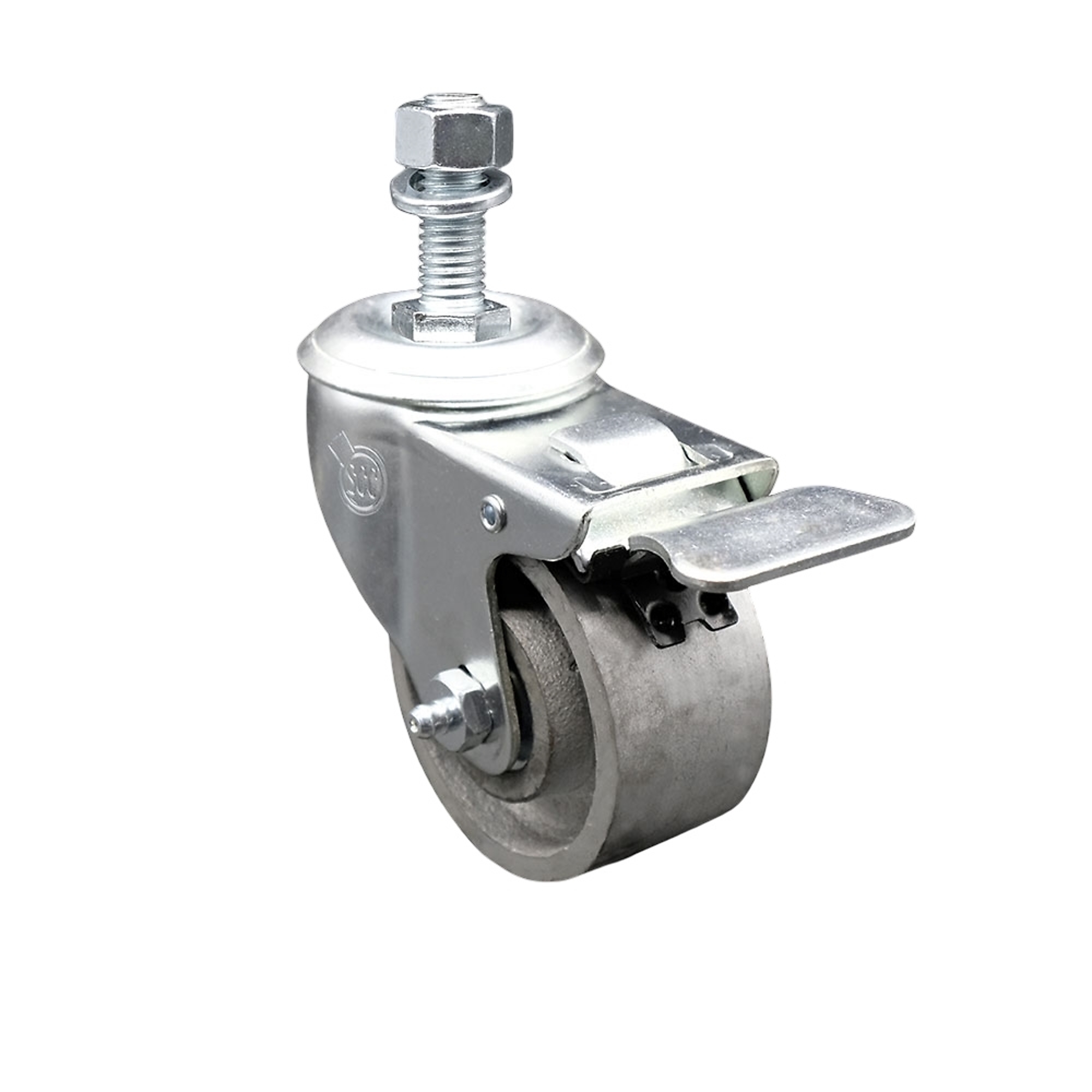 Service Caster, 3Inch x 1 1/2Inch Stem Caster, Wheel Diameter 3 in, Caster Type Swivel, Package (qty.) 1, Model SCC-TSTTL20S315-SSR-M1215