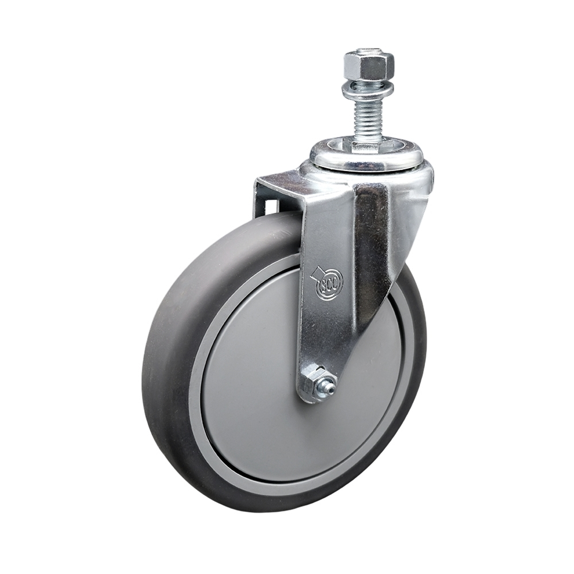 Service Caster, 6Inch x 1 1/4Inch Stem Caster, Wheel Diameter 6 in, Caster Type Swivel, Package (qty.) 1, Model SCC-TS20S614-TPRB-121315