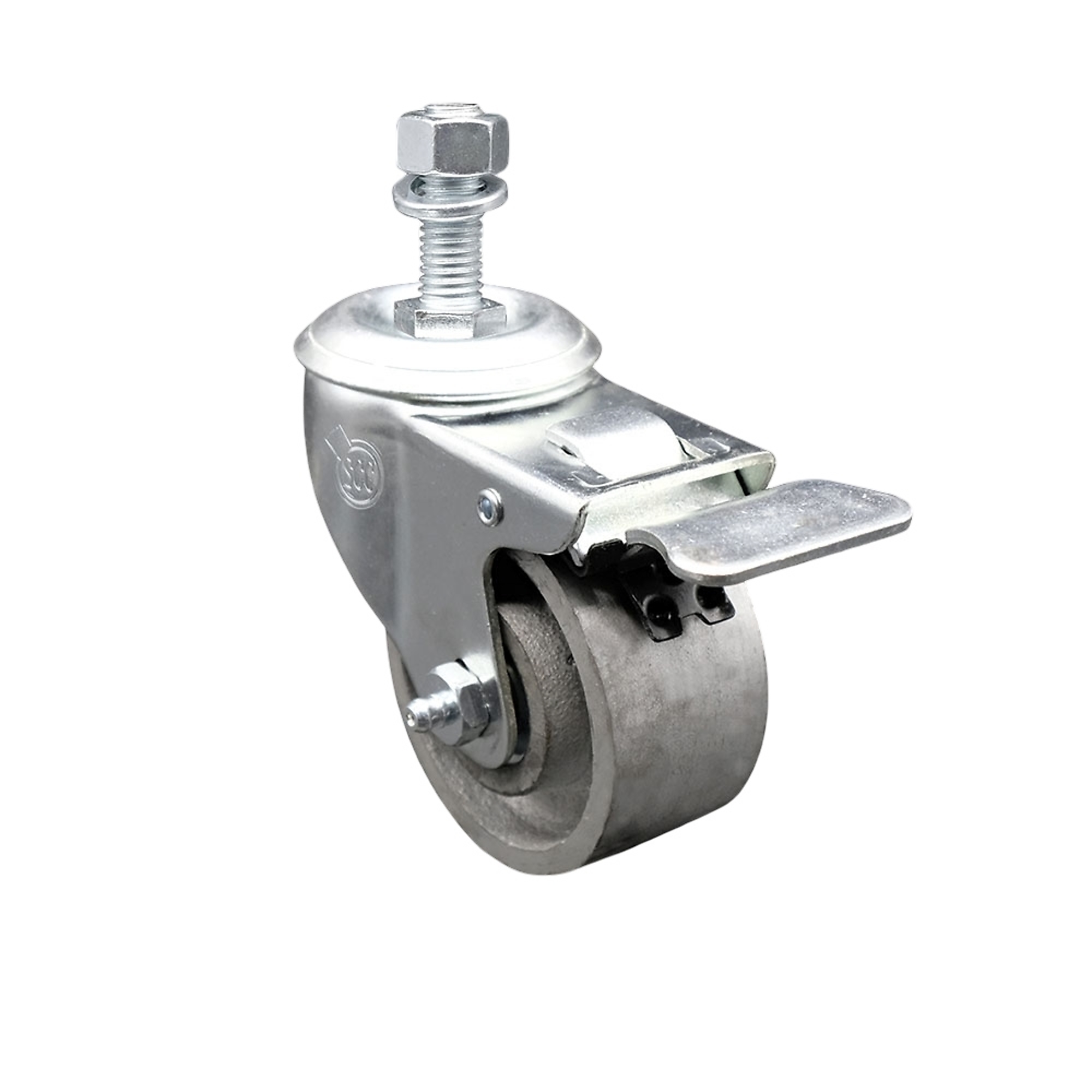 Service Caster, 3Inch x 1 1/2Inch Stem Caster, Wheel Diameter 3 in, Caster Type Swivel, Package (qty.) 1, Model SCC-TSTTL20S315-SSR-121315