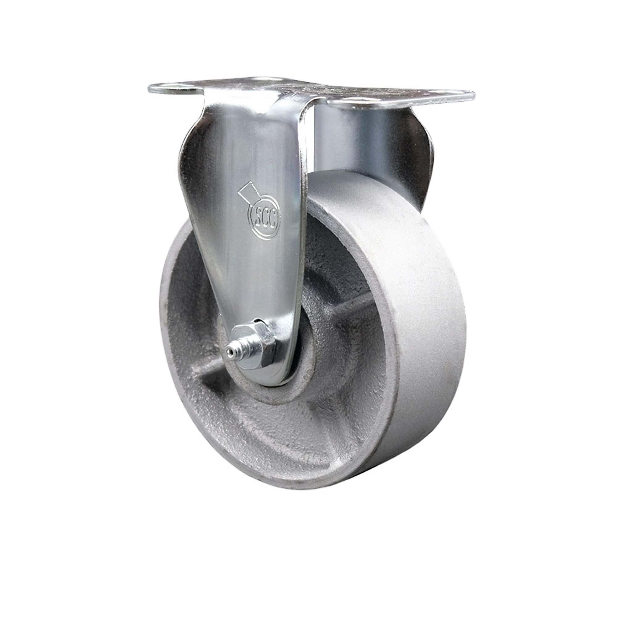 Service Caster, 4Inch x 1 1/2Inch Plate Caster, Wheel Diameter 4 in, Caster Type Rigid, Package (qty.) 1, Model SCC-20R415-SSR