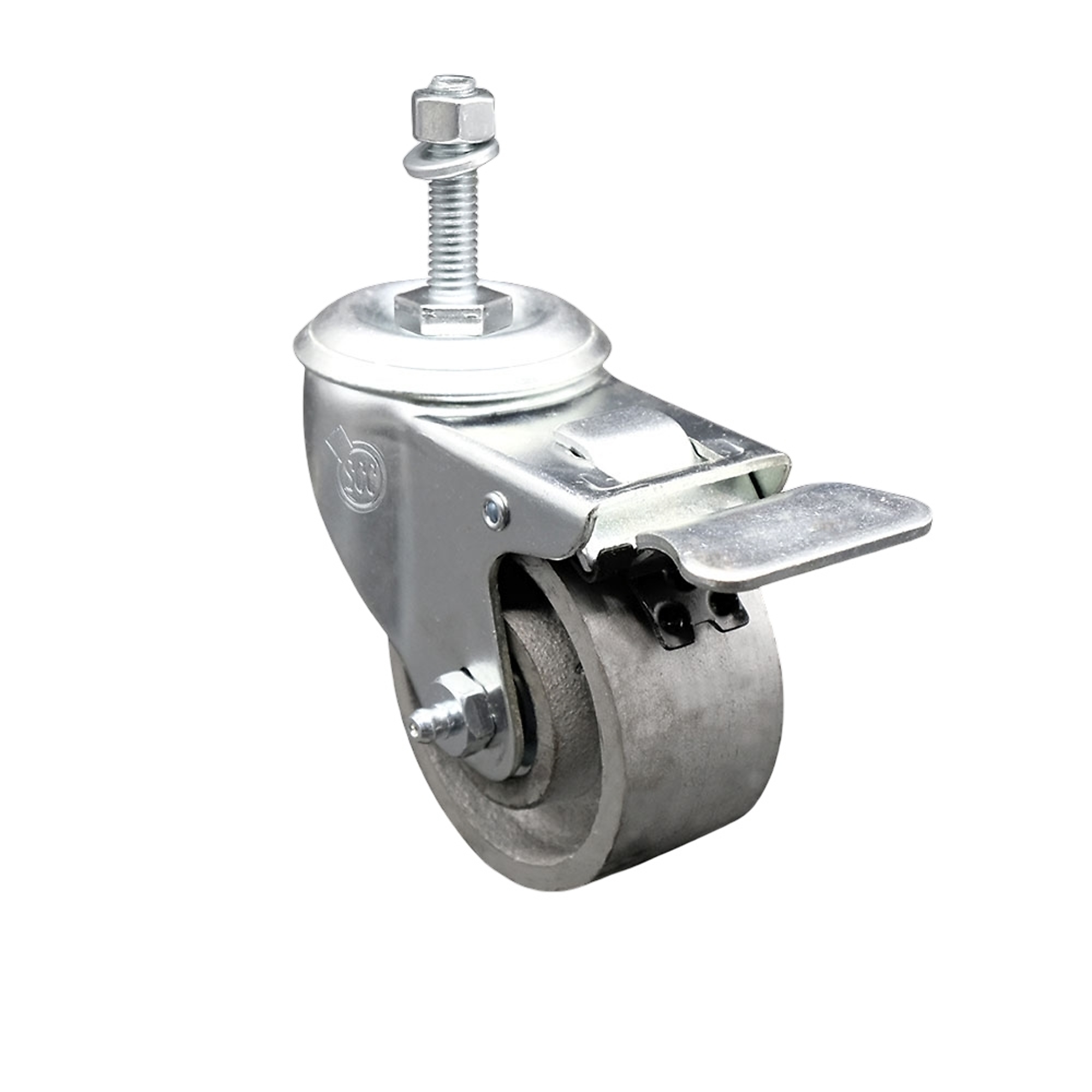 Service Caster, 3Inch x 1 1/2Inch Stem Caster, Wheel Diameter 3 in, Caster Type Swivel, Package (qty.) 1, Model SCC-TSTTL20S315-SSR-M1015